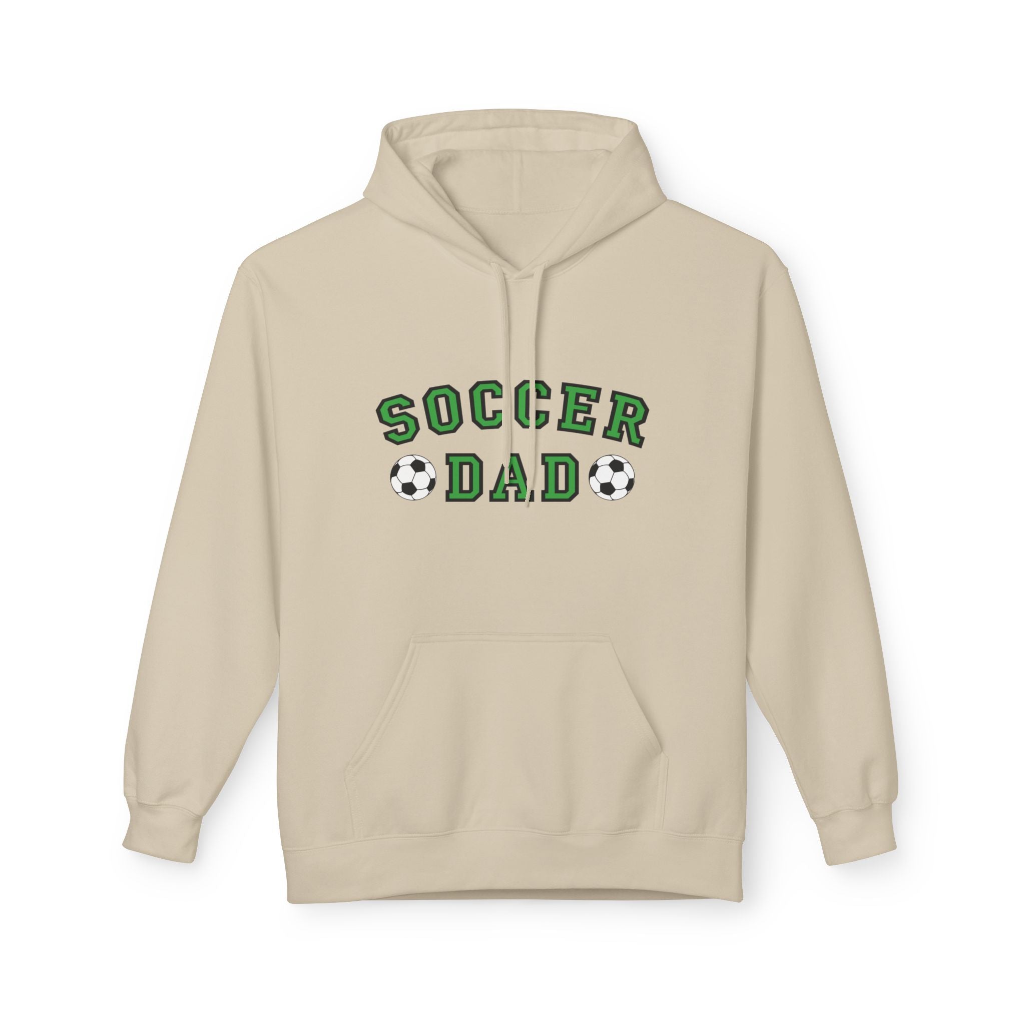 Sports Dad Fleece Hoodie - Soccer Dad | Hoodie by atgodanddesigns