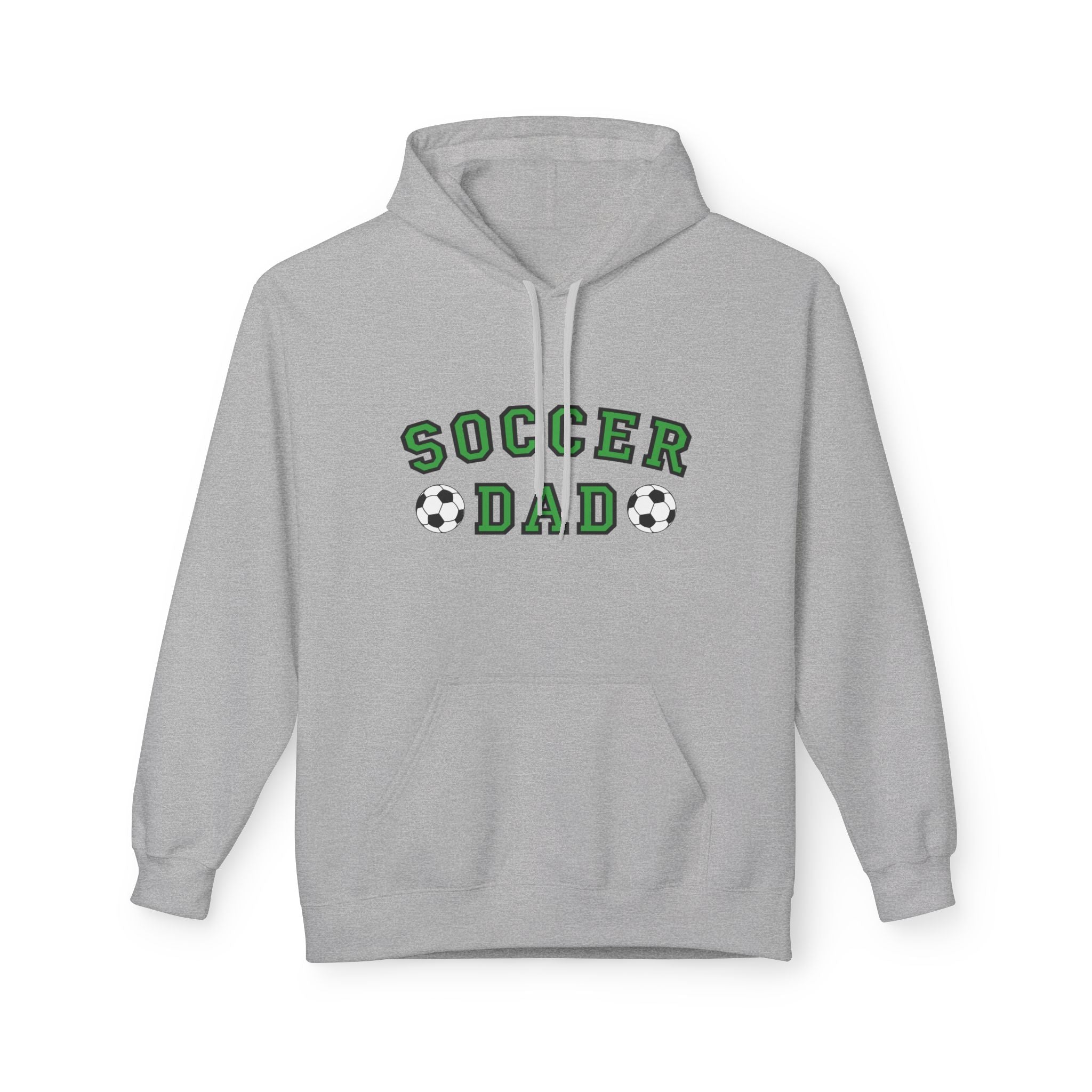 Sports Dad Fleece Hoodie - Soccer Dad | Hoodie by atgodanddesigns