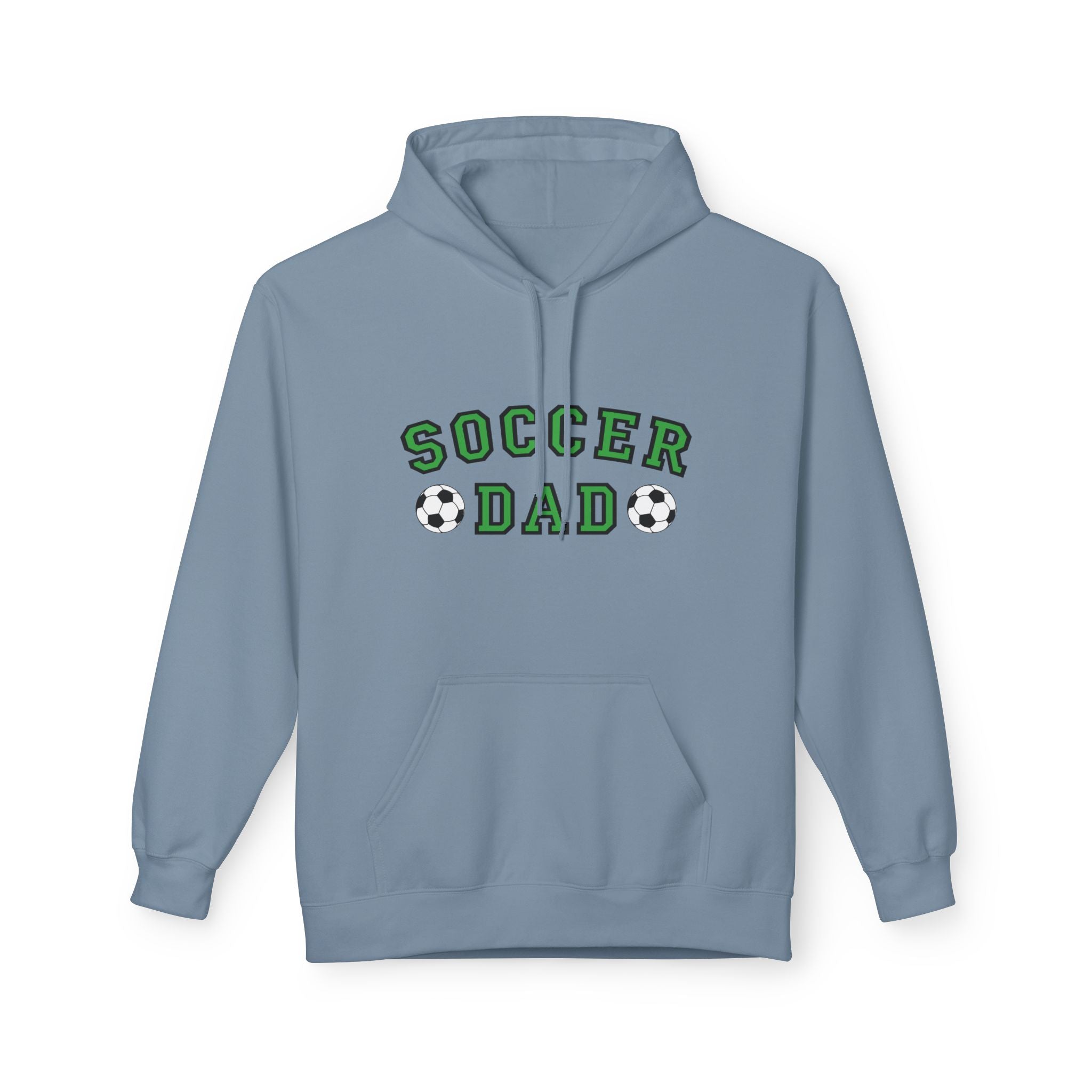 Sports Dad Fleece Hoodie - Soccer Dad | Hoodie by atgodanddesigns