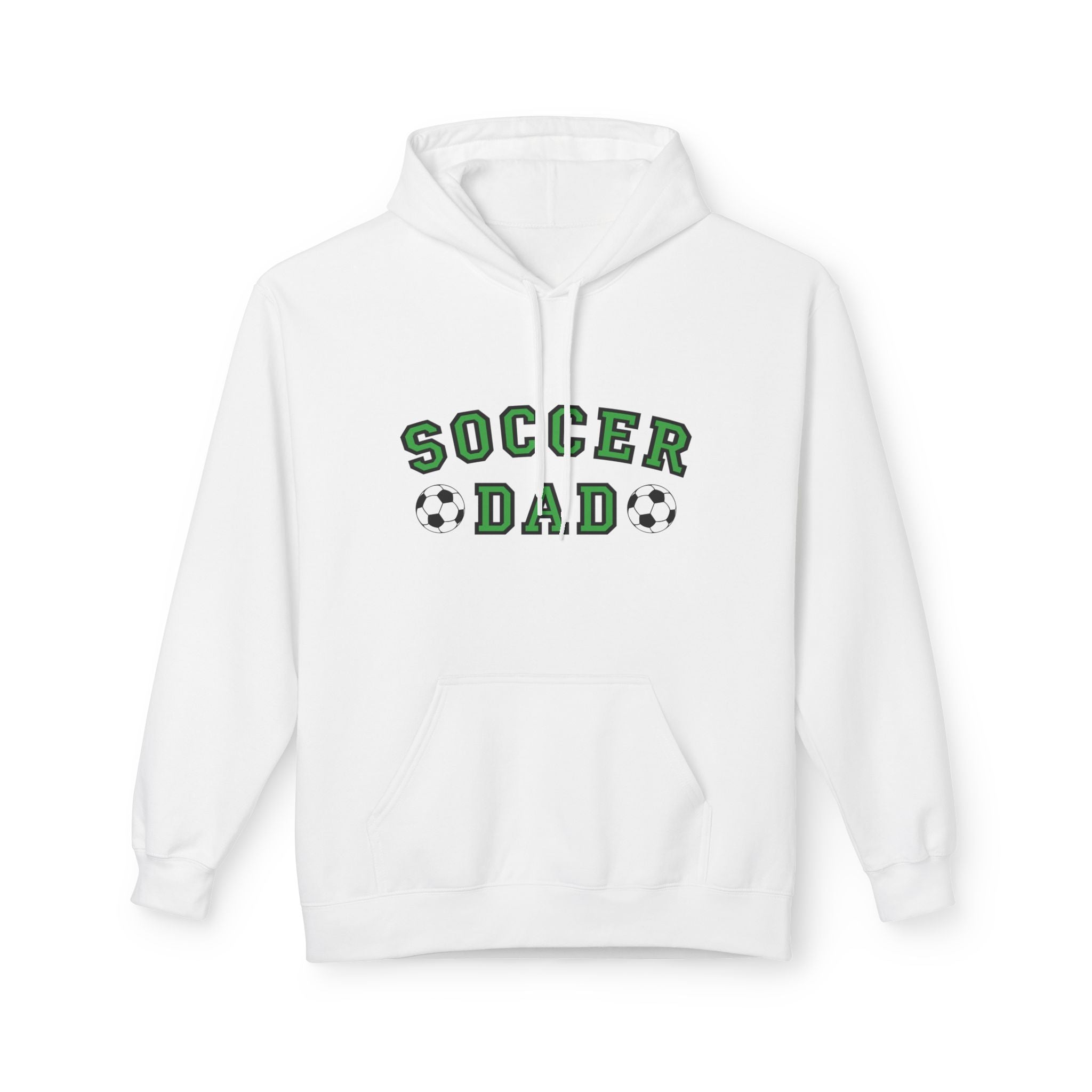 Sports Dad Fleece Hoodie - Soccer Dad | Hoodie by atgodanddesigns