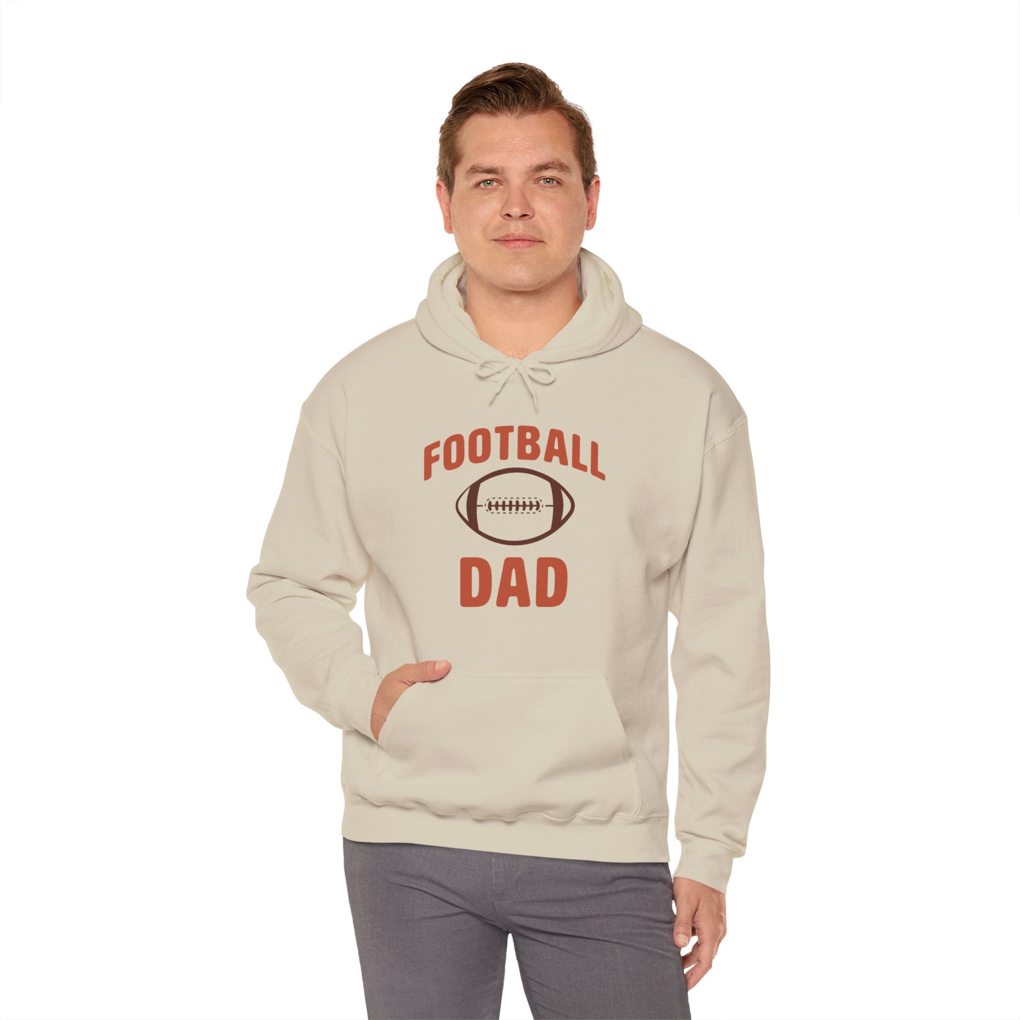 Sports Dad Hooded Sweatshirt - Football Dad | Hoodie by atgodanddesigns