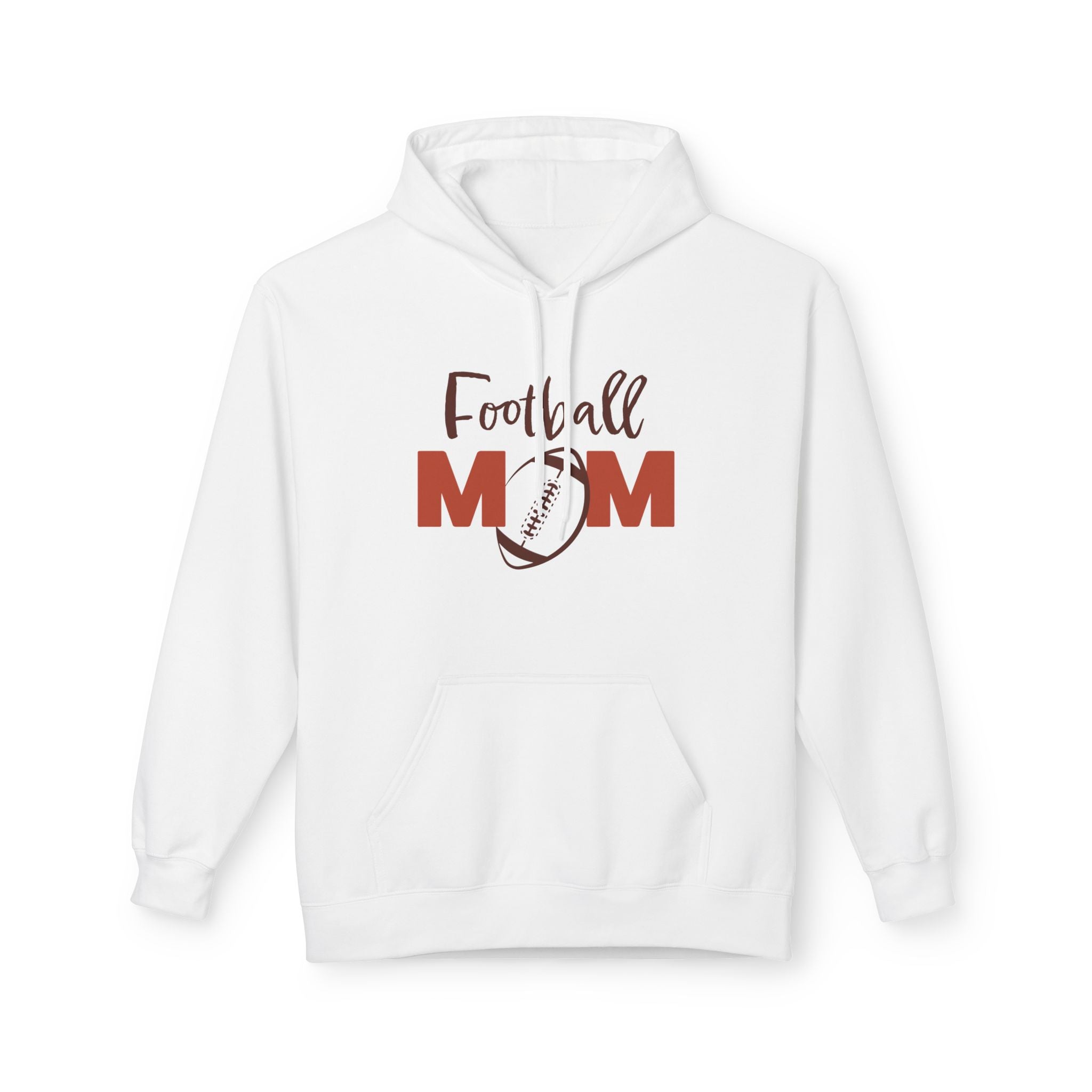 Sports Mom Fleece Hoodie - Football Mom | Hoodie by atgodanddesigns