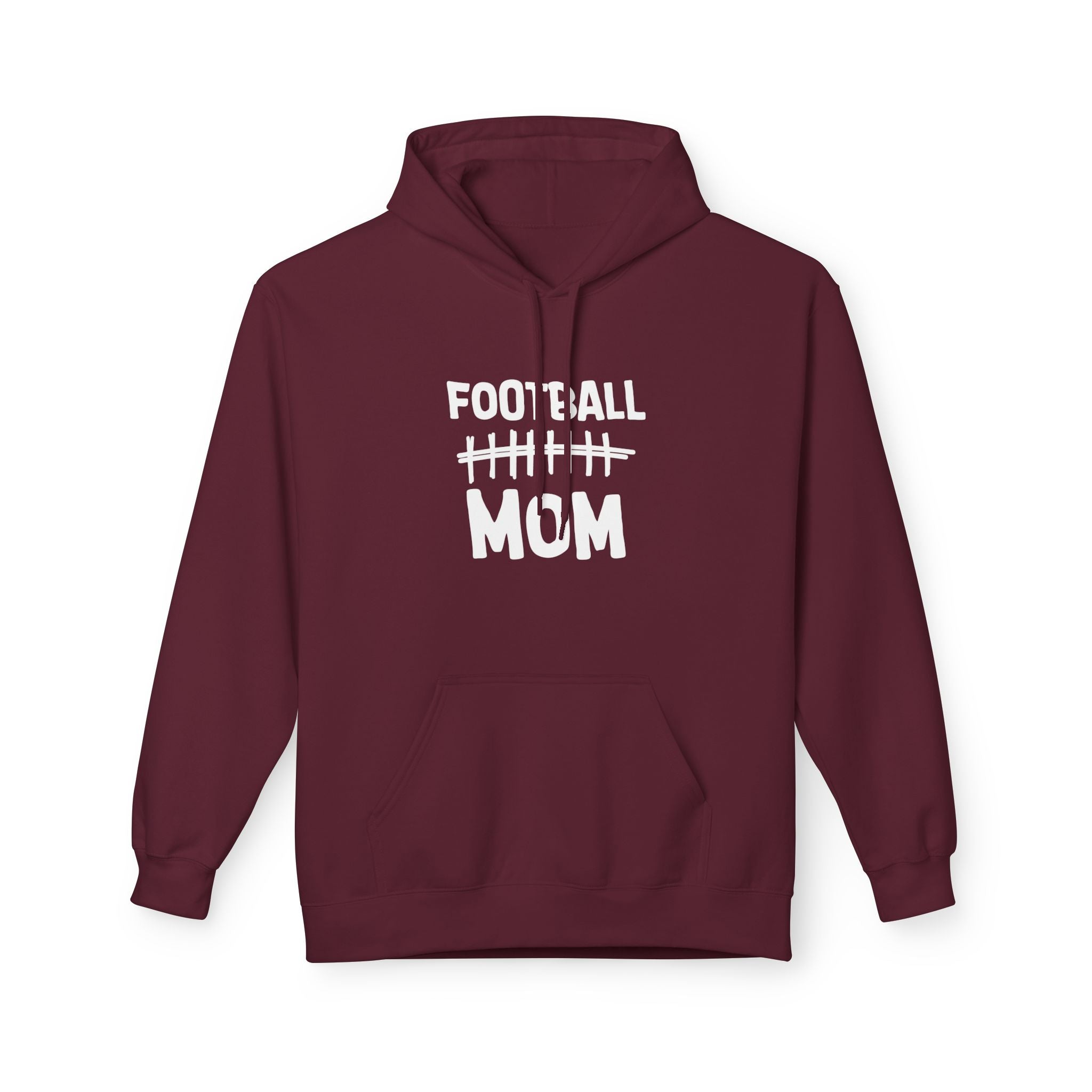 Sports Mom Fleece Hoodie - Football Mom | Hoodie by atgodanddesigns