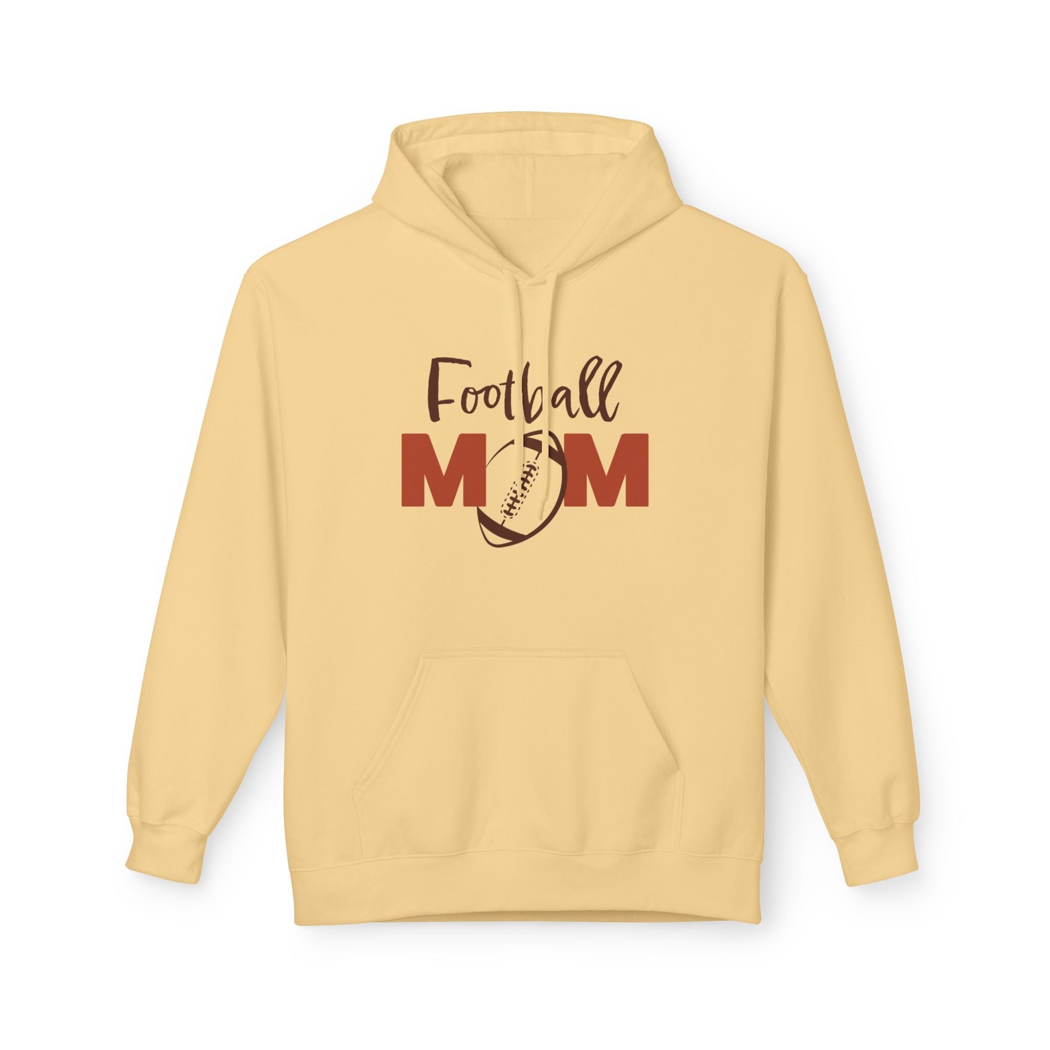 Sports Mom Fleece Hoodie - Football Mom | Hoodie by atgodanddesigns