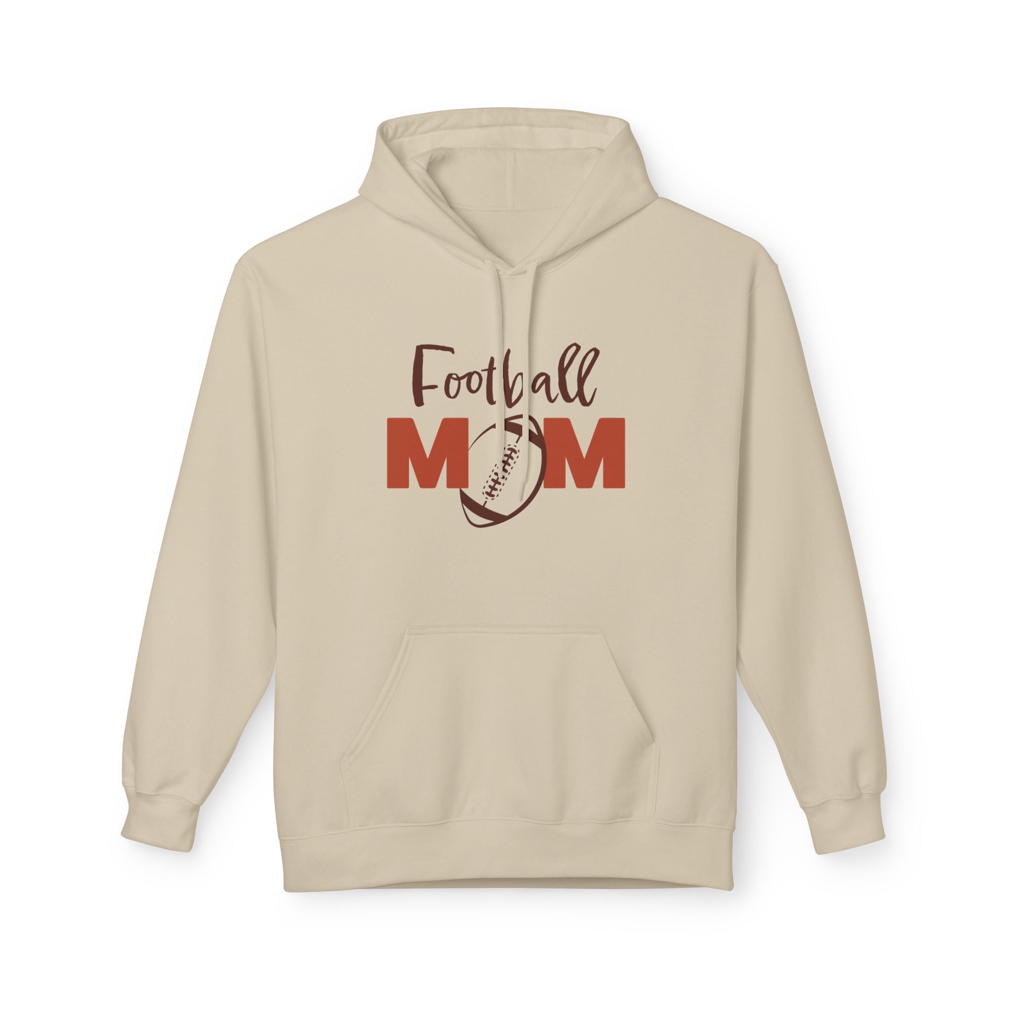 Sports Mom Fleece Hoodie - Football Mom | Hoodie by atgodanddesigns