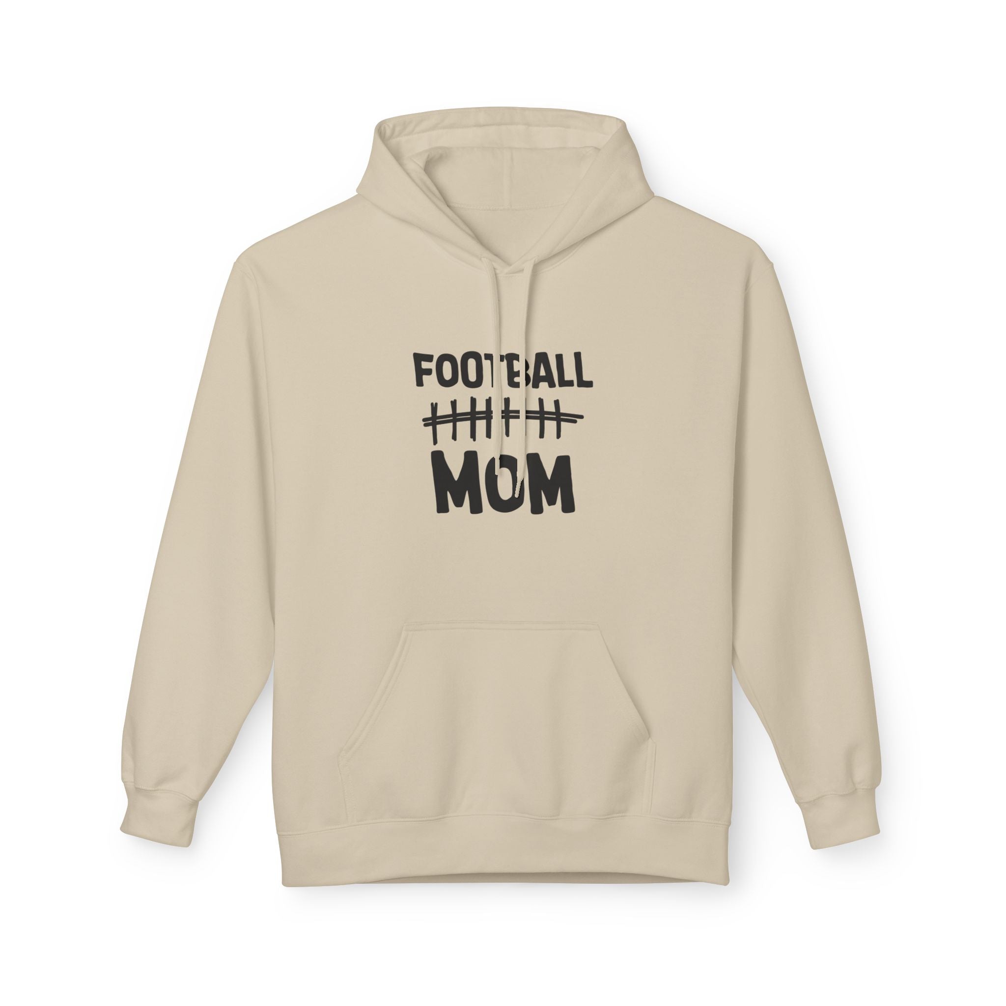 Sports Mom Fleece Hoodie - Football Mom | Hoodie by atgodanddesigns