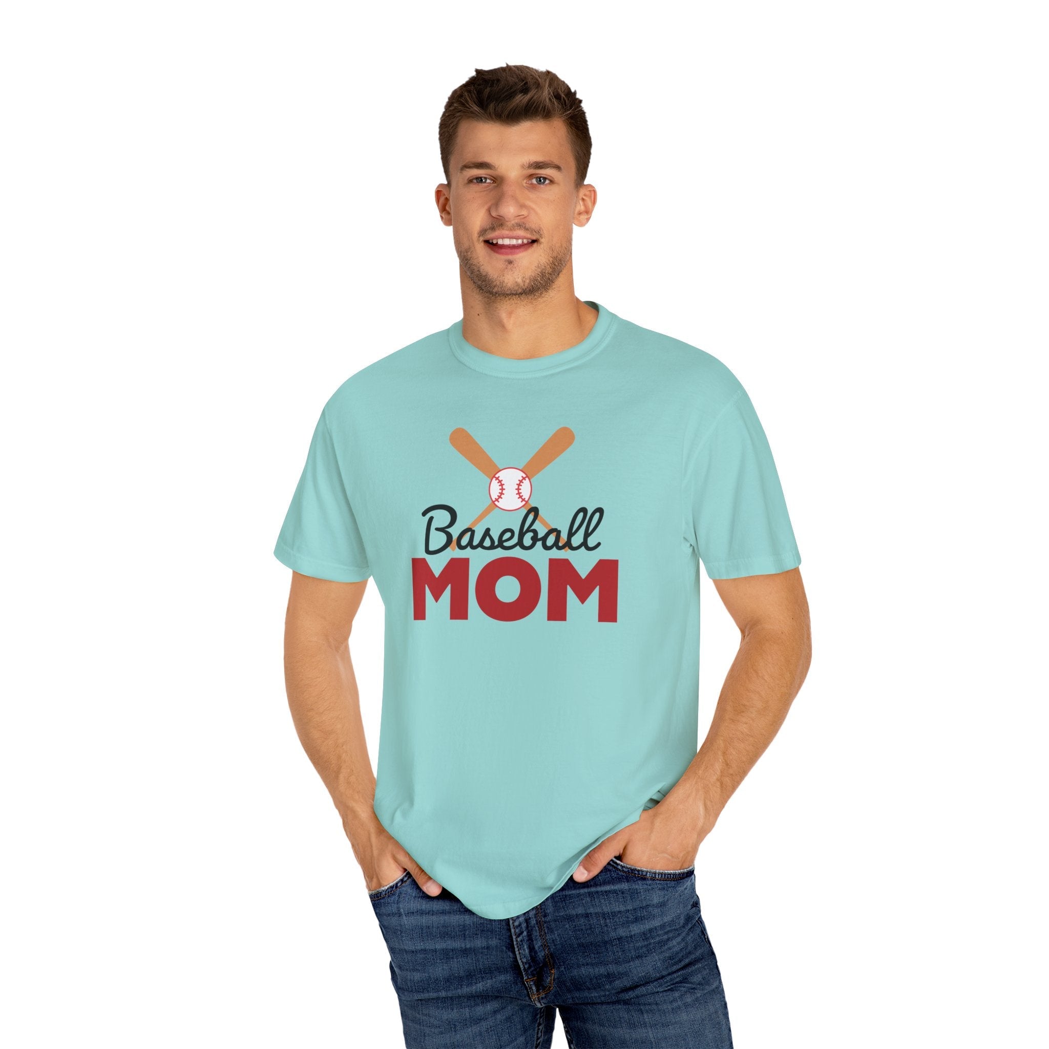 Sports Mom Graphic T-Shirt - Baseball Mom | T-Shirt by atgodanddesigns