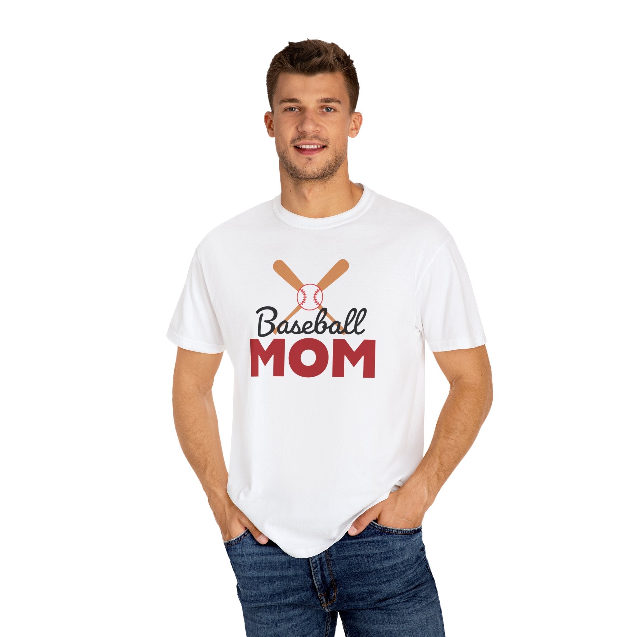 Sports Mom Graphic T-Shirt - Baseball Mom | T-Shirt by atgodanddesigns