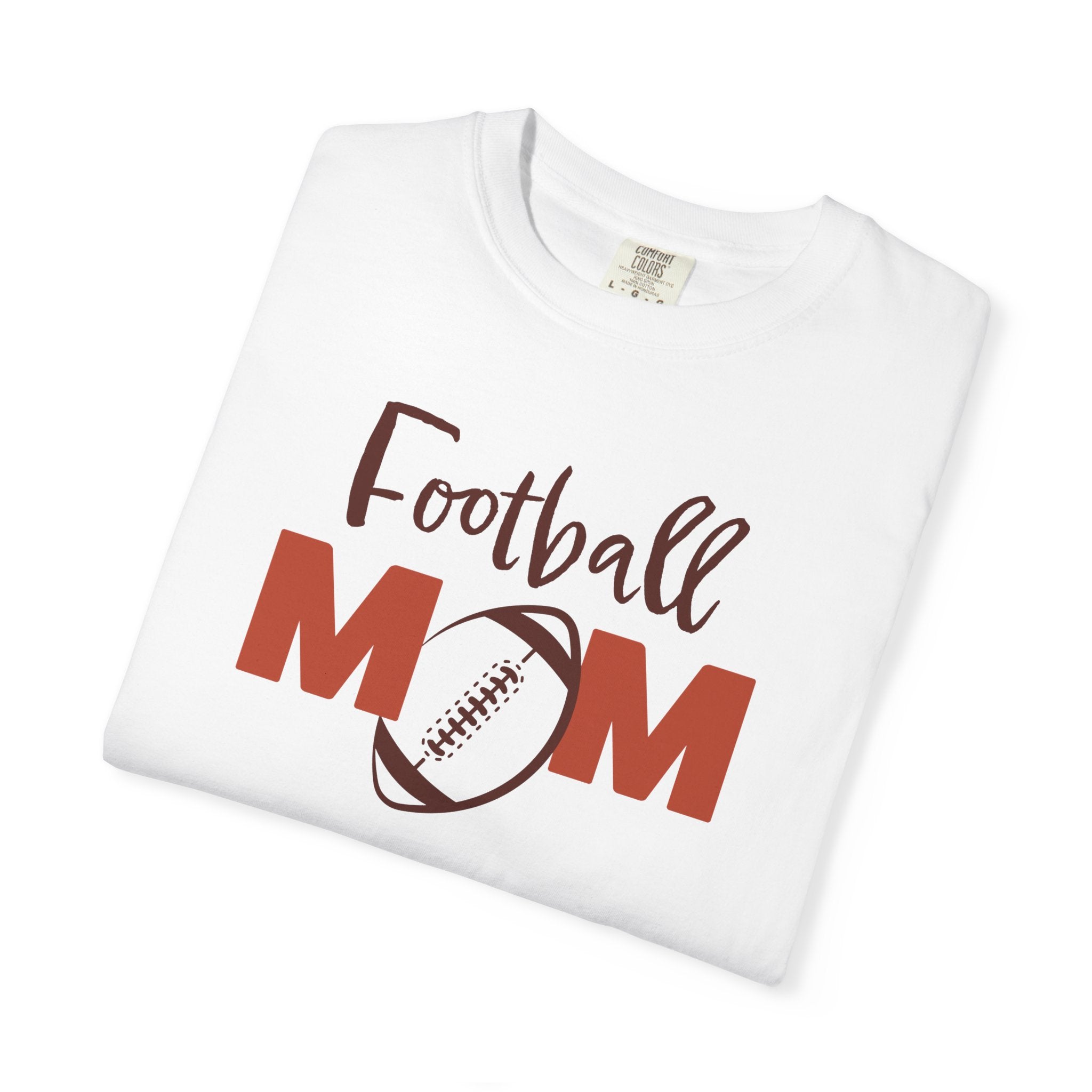 Sports Mom Graphic T-Shirt - Football Mom | T-Shirt by atgodanddesigns