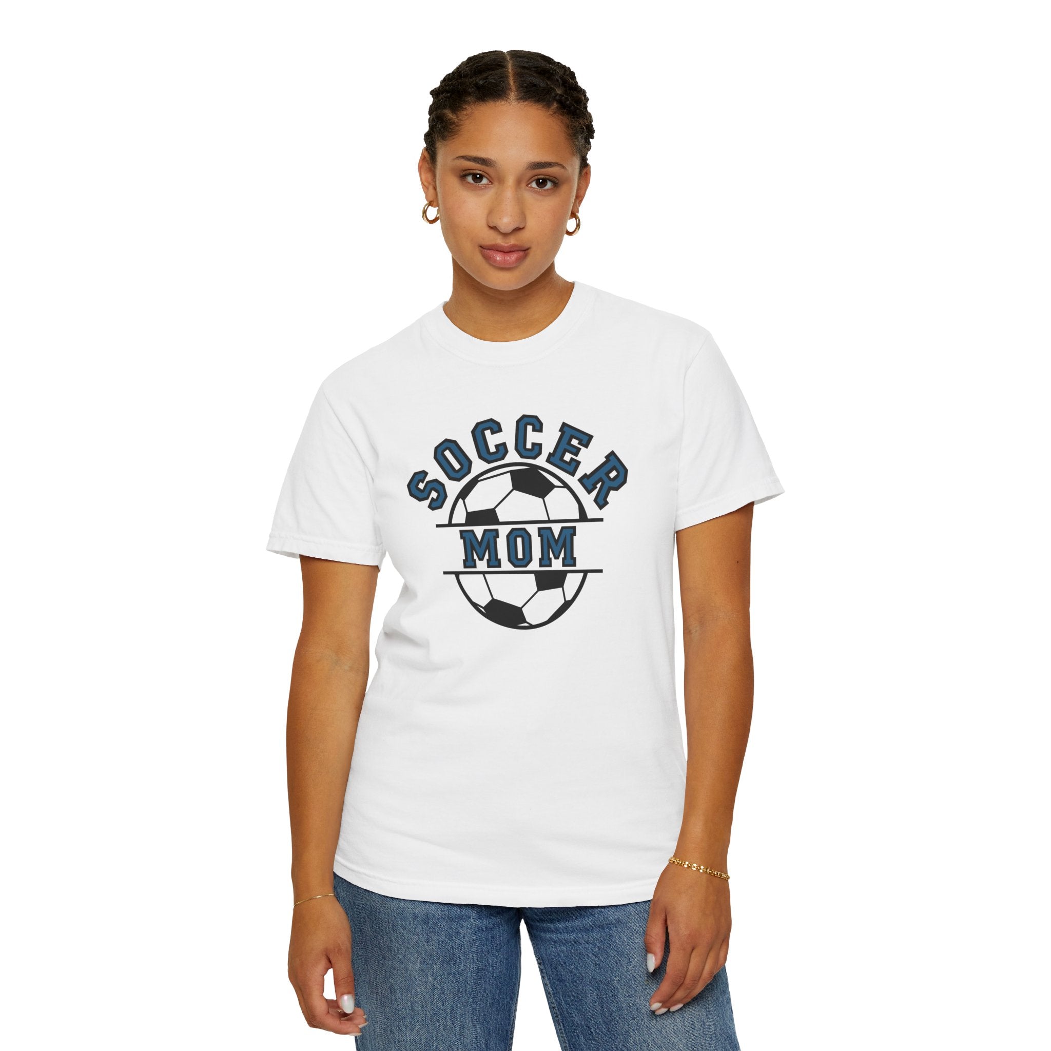 Sports Mom Graphic T-Shirt - Soccer Mom | T-Shirt by atgodanddesigns
