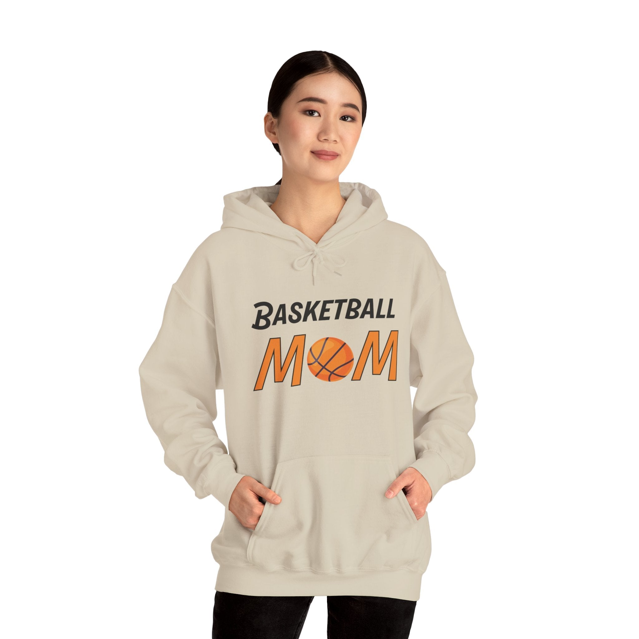 Sports Mom Hooded Sweatshirt - Basketball Mom | Hoodie by atgodanddesigns