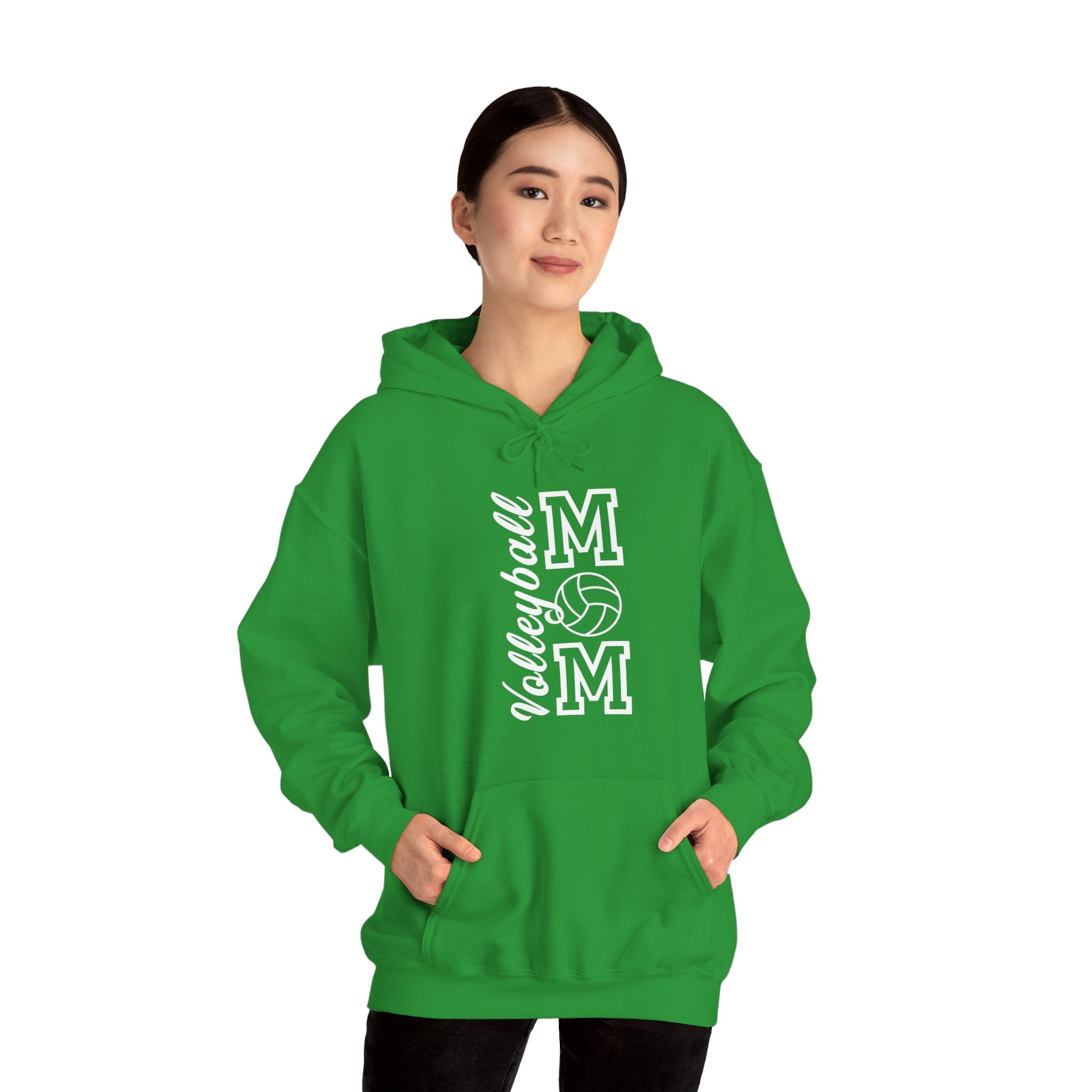 Sports Mom Hooded Sweatshirt - Volleyball Mom | Hoodie by atgodanddesigns
