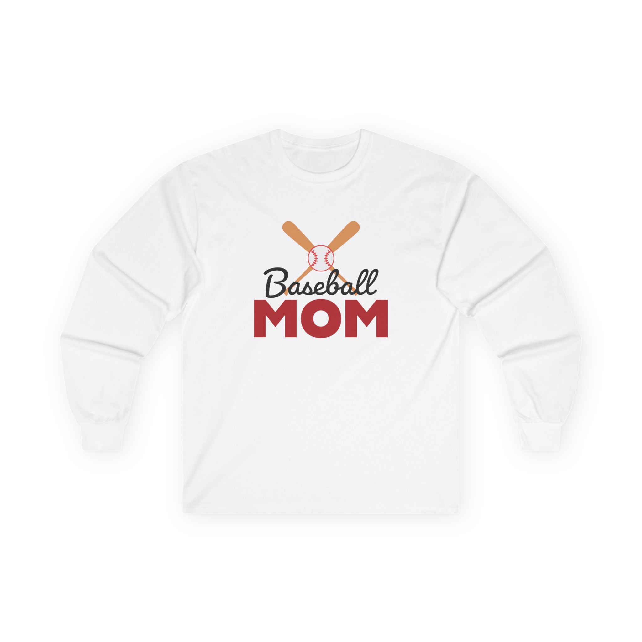 Sports Mom Long Sleeve Tee - Baseball Mom | Long - sleeve by atgodanddesigns