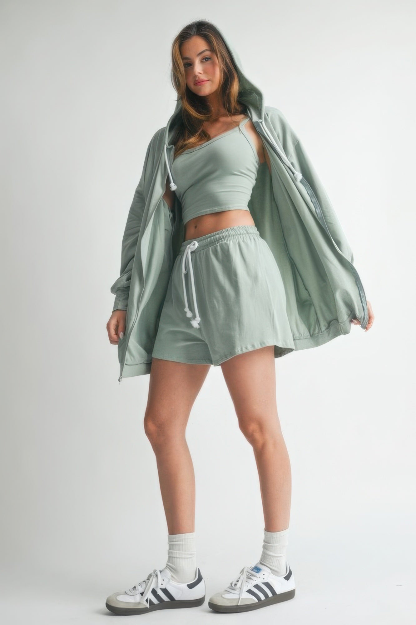 Sweater 3 Piece Set - Sage | by atgodanddesigns