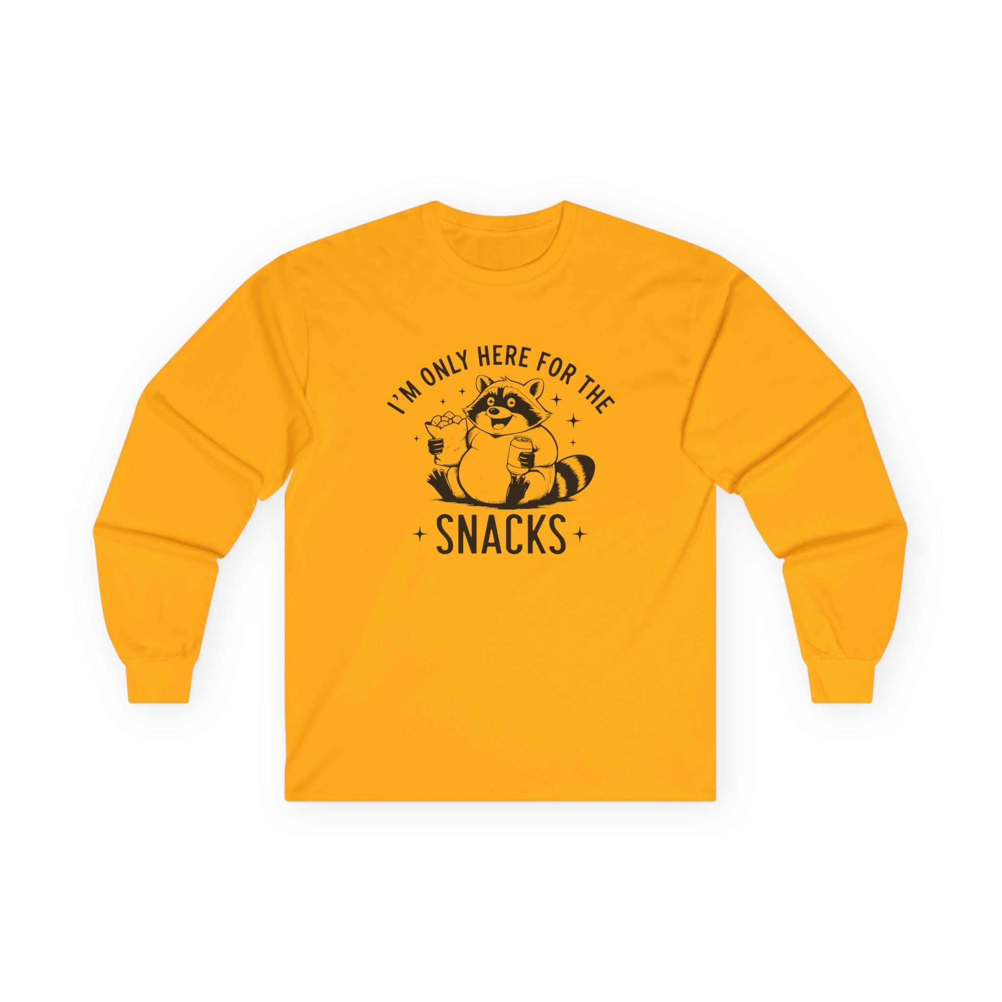 Teen Graphic Long Sleeve T-Shirt - I'm Only Here For The Snacks | Long - sleeve by atgodanddesigns