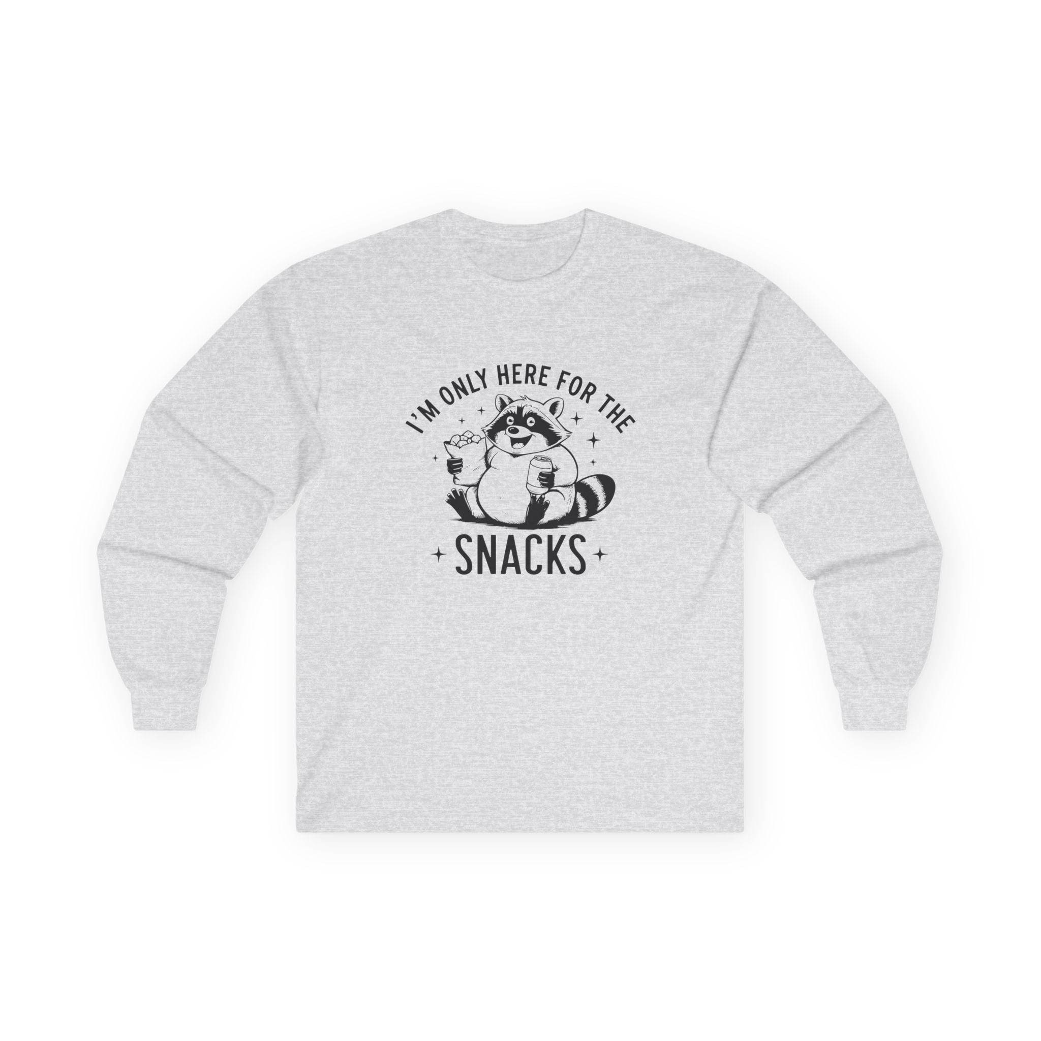 Teen Graphic Long Sleeve T-Shirt - I'm Only Here For The Snacks | Long - sleeve by atgodanddesigns