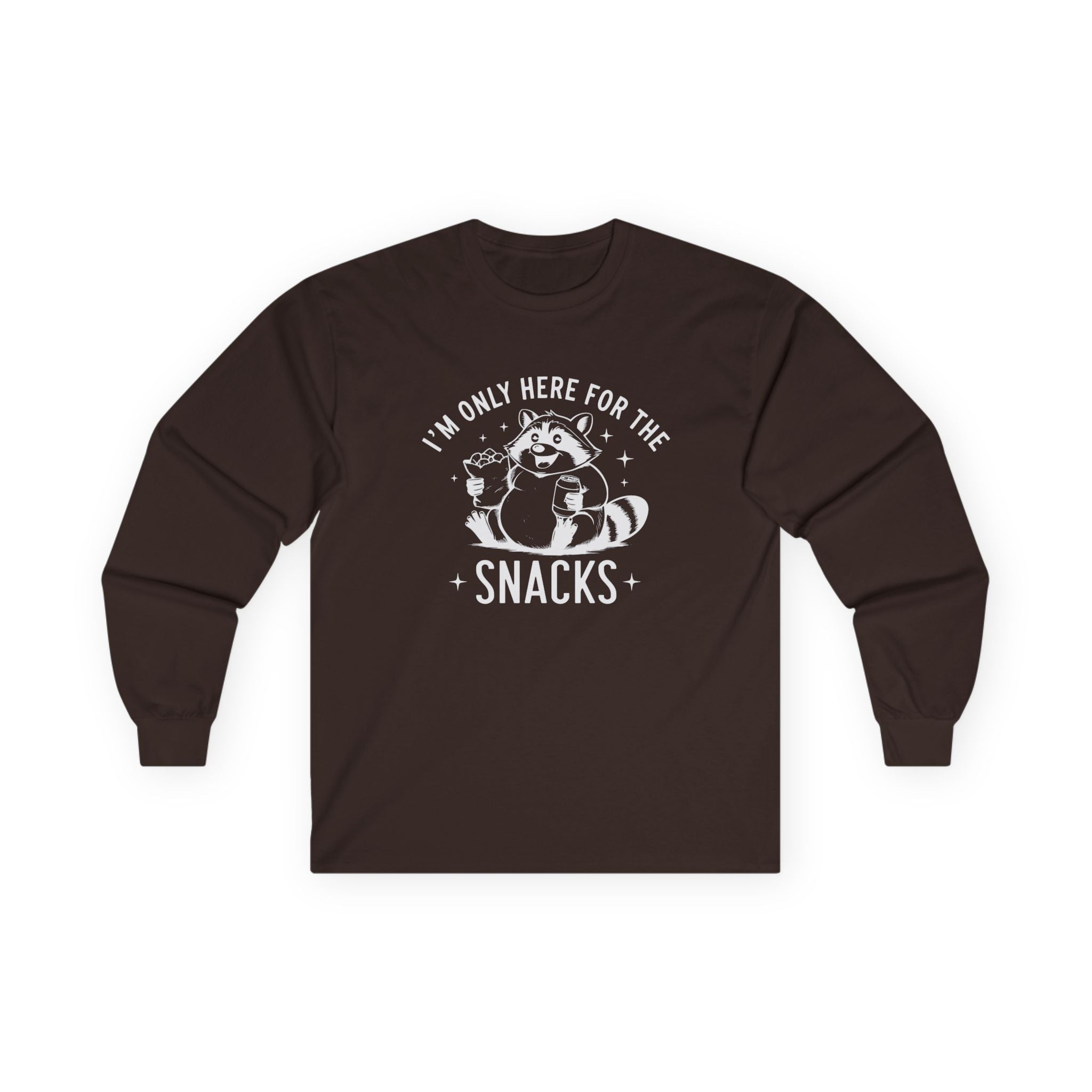 Teen Graphic Long Sleeve T-Shirt - I'm Only Here For The Snacks | Long - sleeve by atgodanddesigns