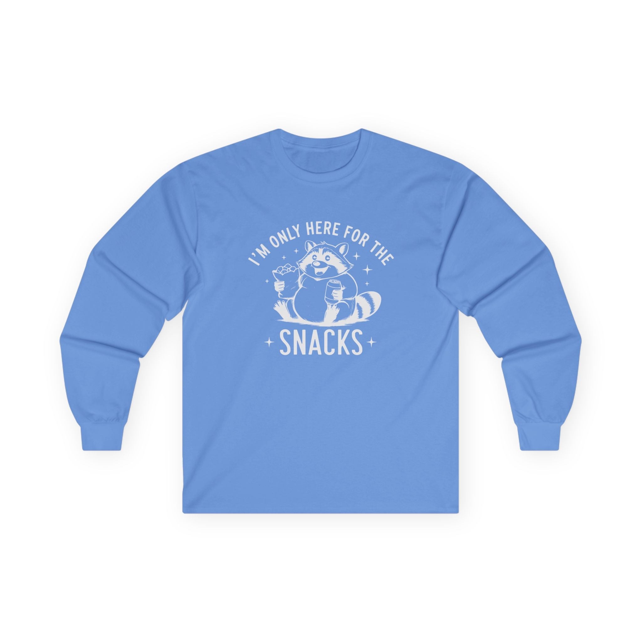 Teen Graphic Long Sleeve T-Shirt - I'm Only Here For The Snacks | Long - sleeve by atgodanddesigns