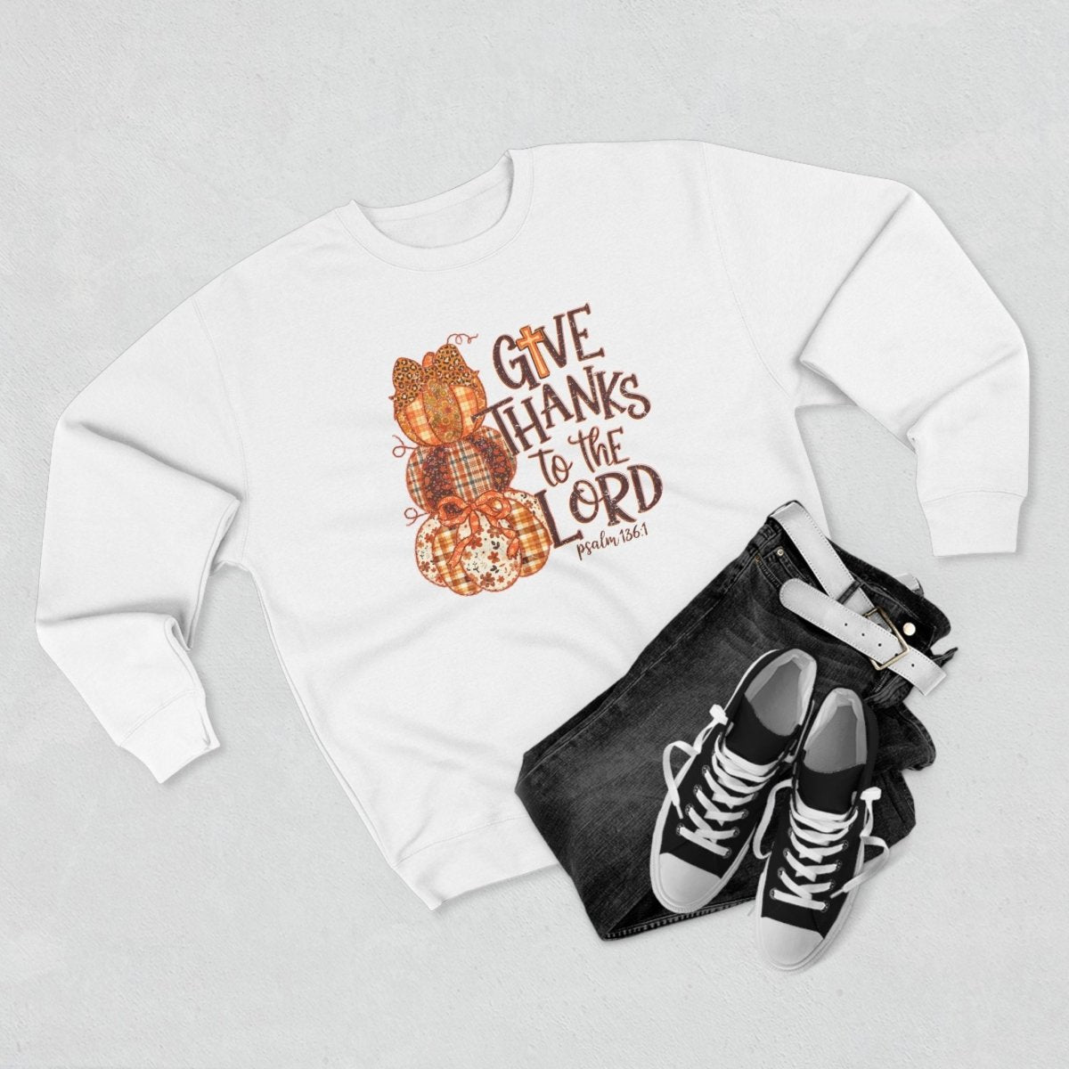 Thanksgiving Unisex Adult & Teen Sweatshirt - Give Thanks To The Lord | Sweatshirt by atgodanddesigns