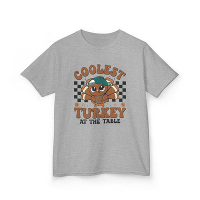Thanksgiving Youth Boys T-Shirt - Coolest Turkey At The Table | Kids clothes by atgodanddesigns