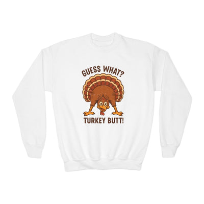 Thanksgiving Youth Sweatshirt - Guess What Turkey Butt | Kids clothes by atgodanddesigns