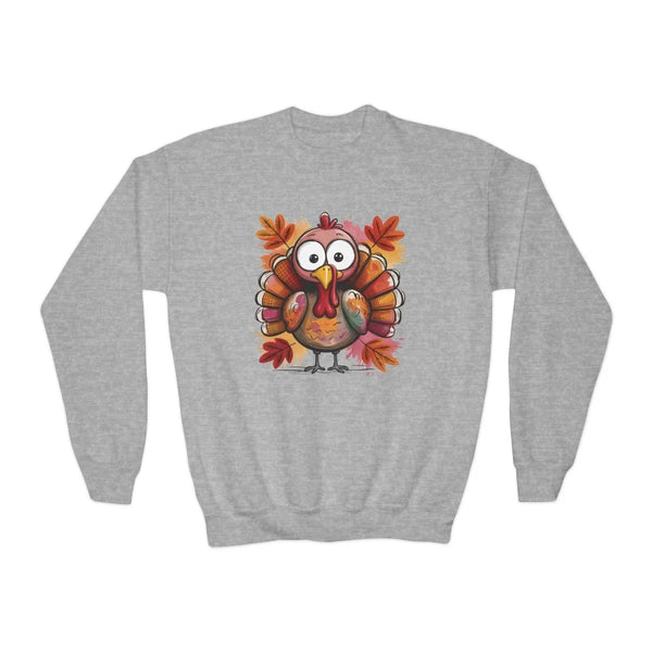 Thanksgiving Youth Sweatshirt - Turkey | Kids clothes by atgodanddesigns