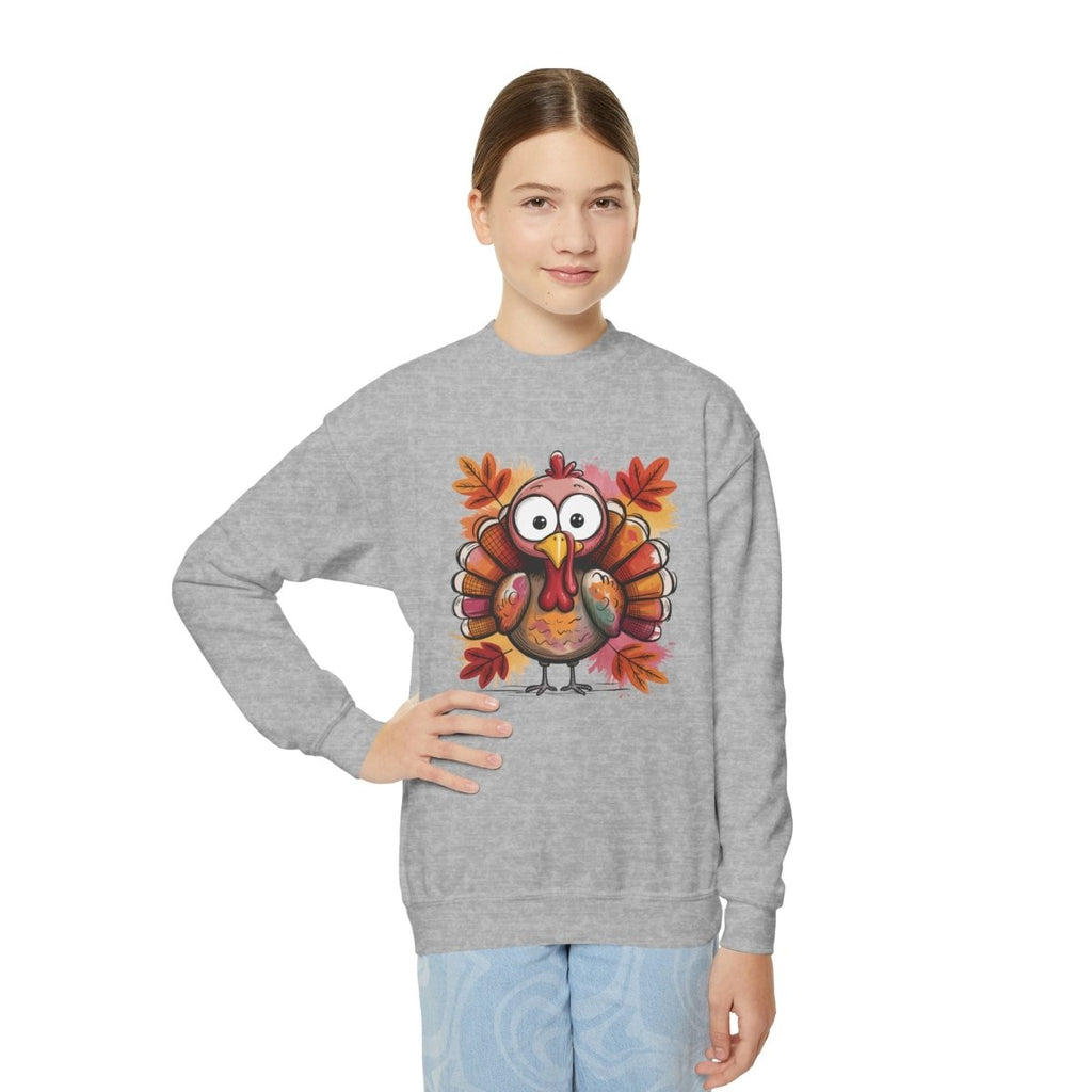 Thanksgiving Youth Sweatshirt - Turkey | Kids clothes by atgodanddesigns