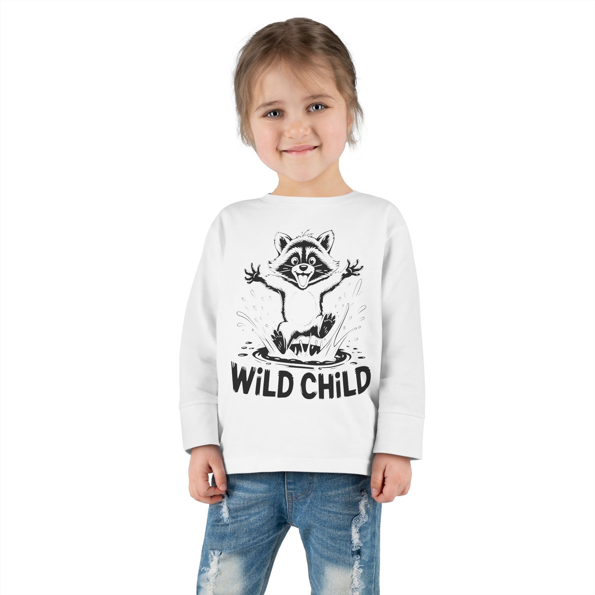 Toddler Graphic Long Sleeve T-Shirt - Wild Child | Kids clothes by atgodanddesigns