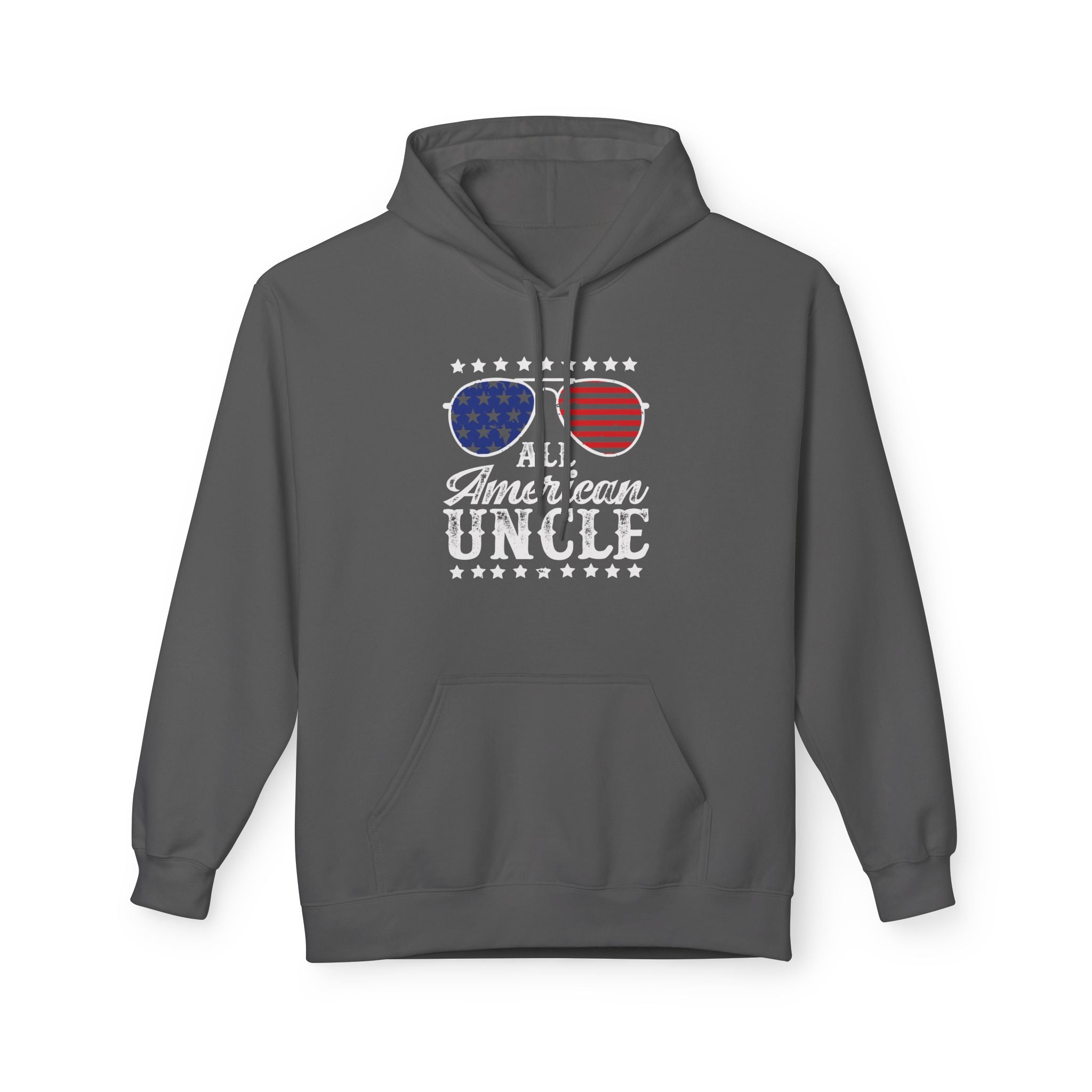 Uncle Fleece Hoodie - All American Uncle | Hoodie by atgodanddesigns