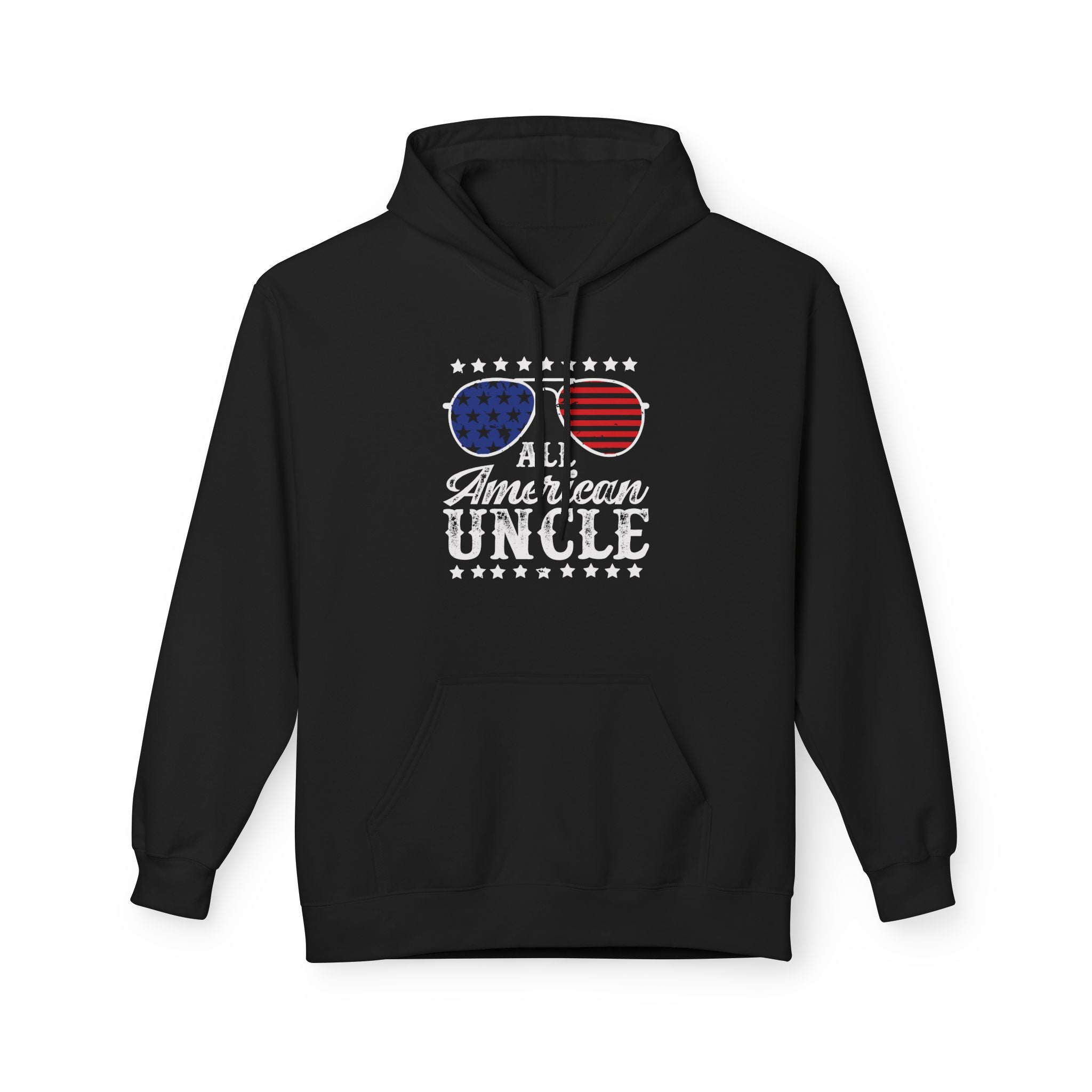 Uncle Fleece Hoodie - All American Uncle | Hoodie by atgodanddesigns
