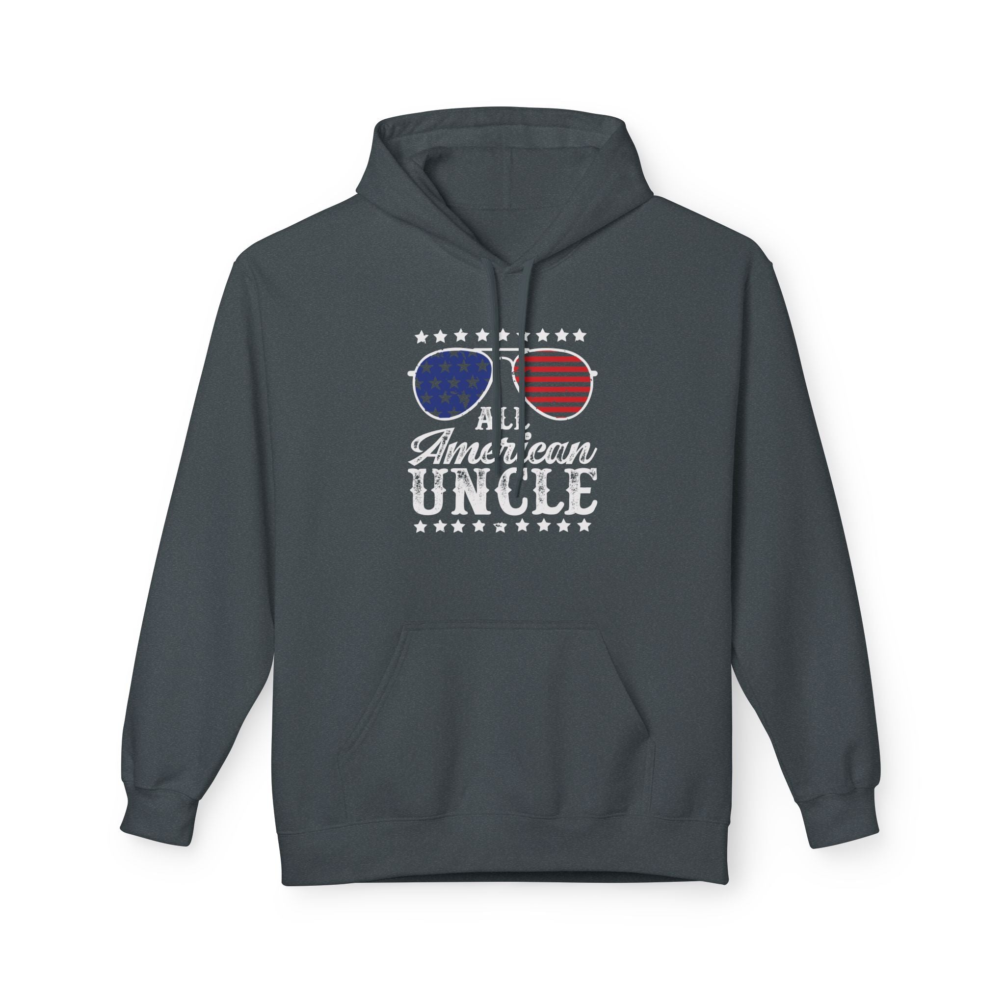 Uncle Fleece Hoodie - All American Uncle | Hoodie by atgodanddesigns