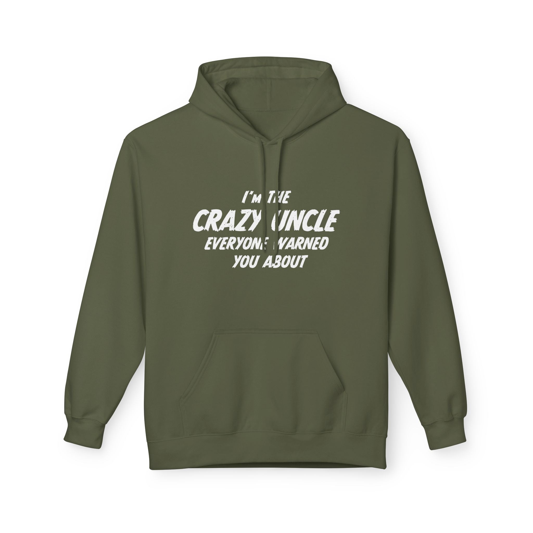 Uncle Fleece Hoodie - I'm The Uncle Everyone Warned You About | Hoodie by atgodanddesigns