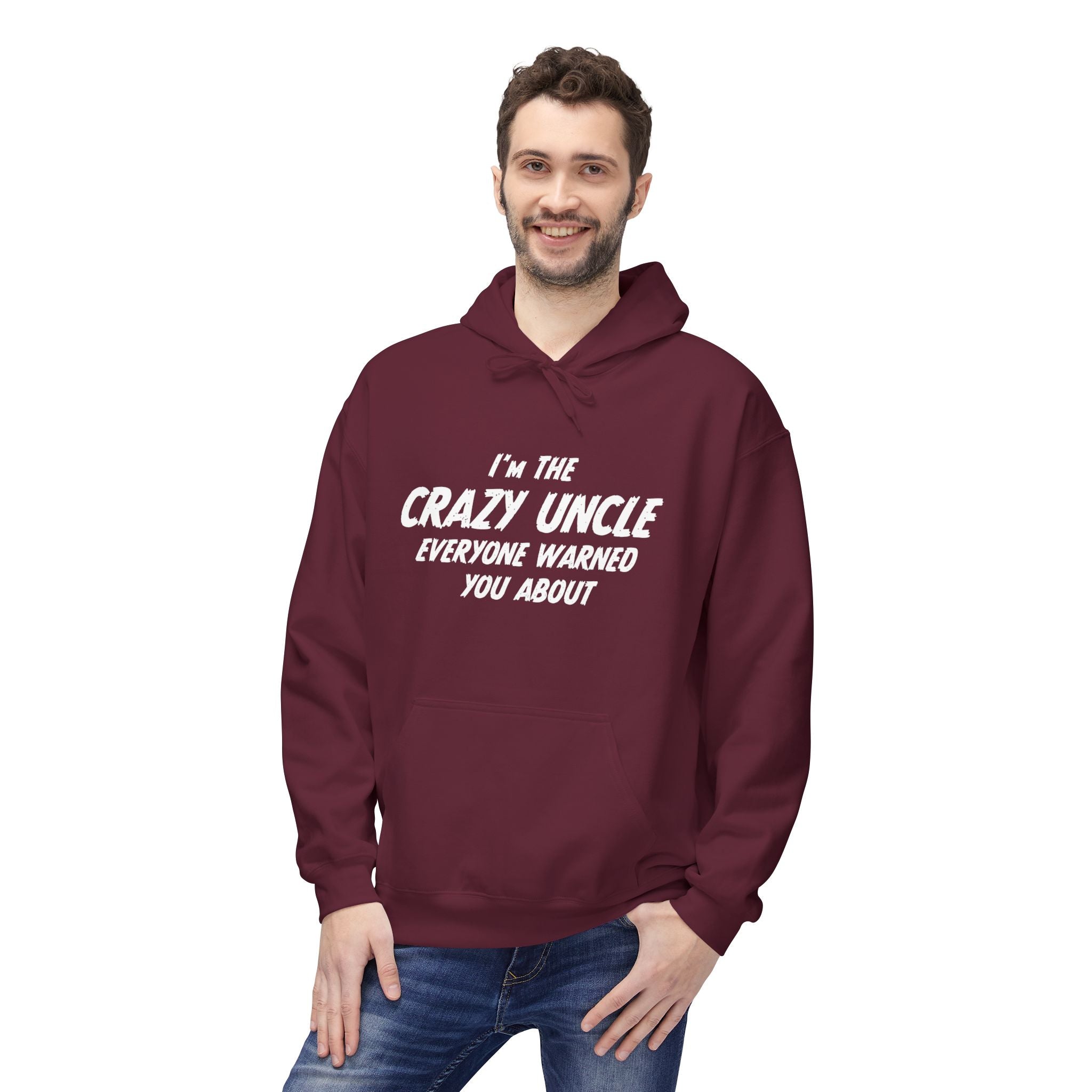 Uncle Fleece Hoodie - I'm The Uncle Everyone Warned You About | Hoodie by atgodanddesigns