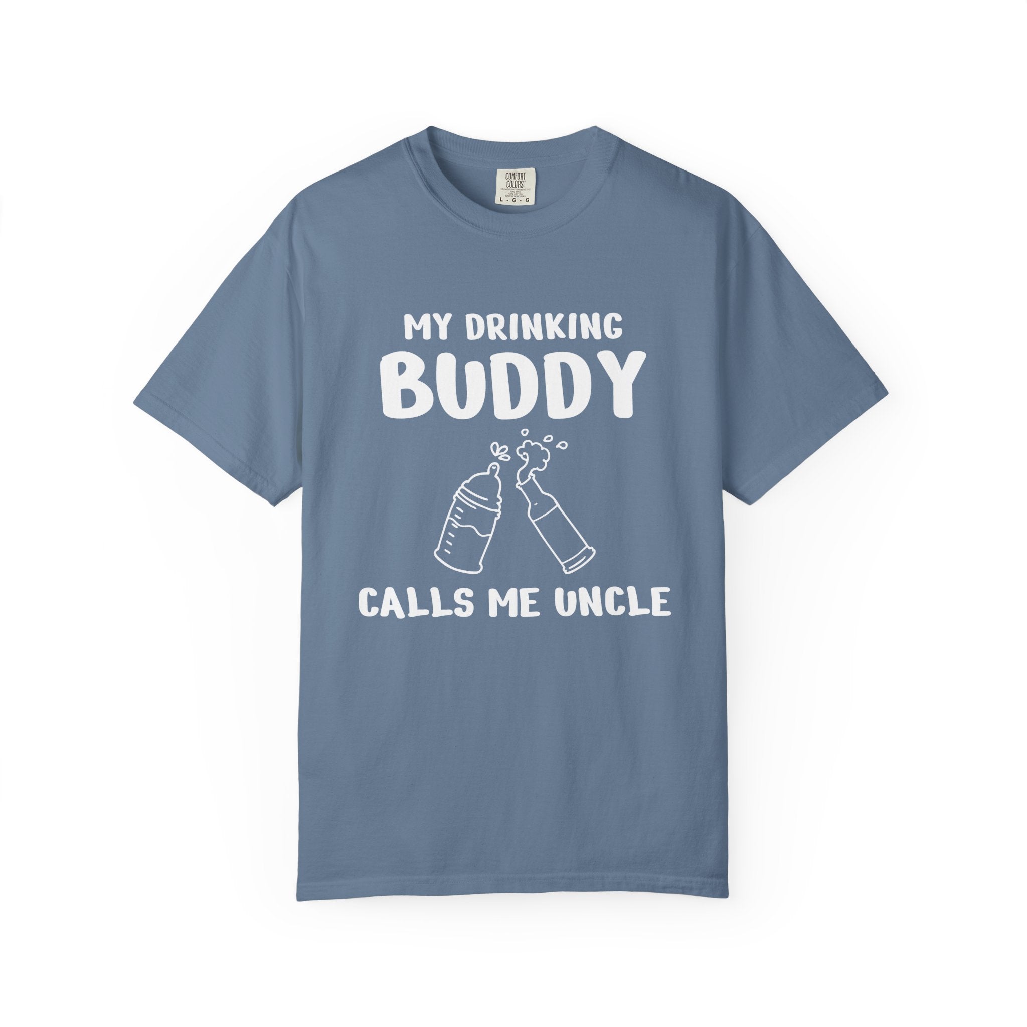 Uncle Graphic T-Shirt - My Drinking Buddy Calls Me Uncle | T-Shirt by atgodanddesigns