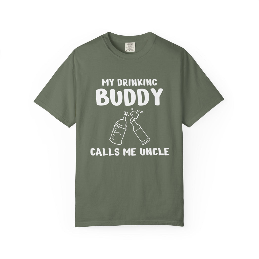 Uncle Graphic T-Shirt - My Drinking Buddy Calls Me Uncle | T-Shirt by atgodanddesigns