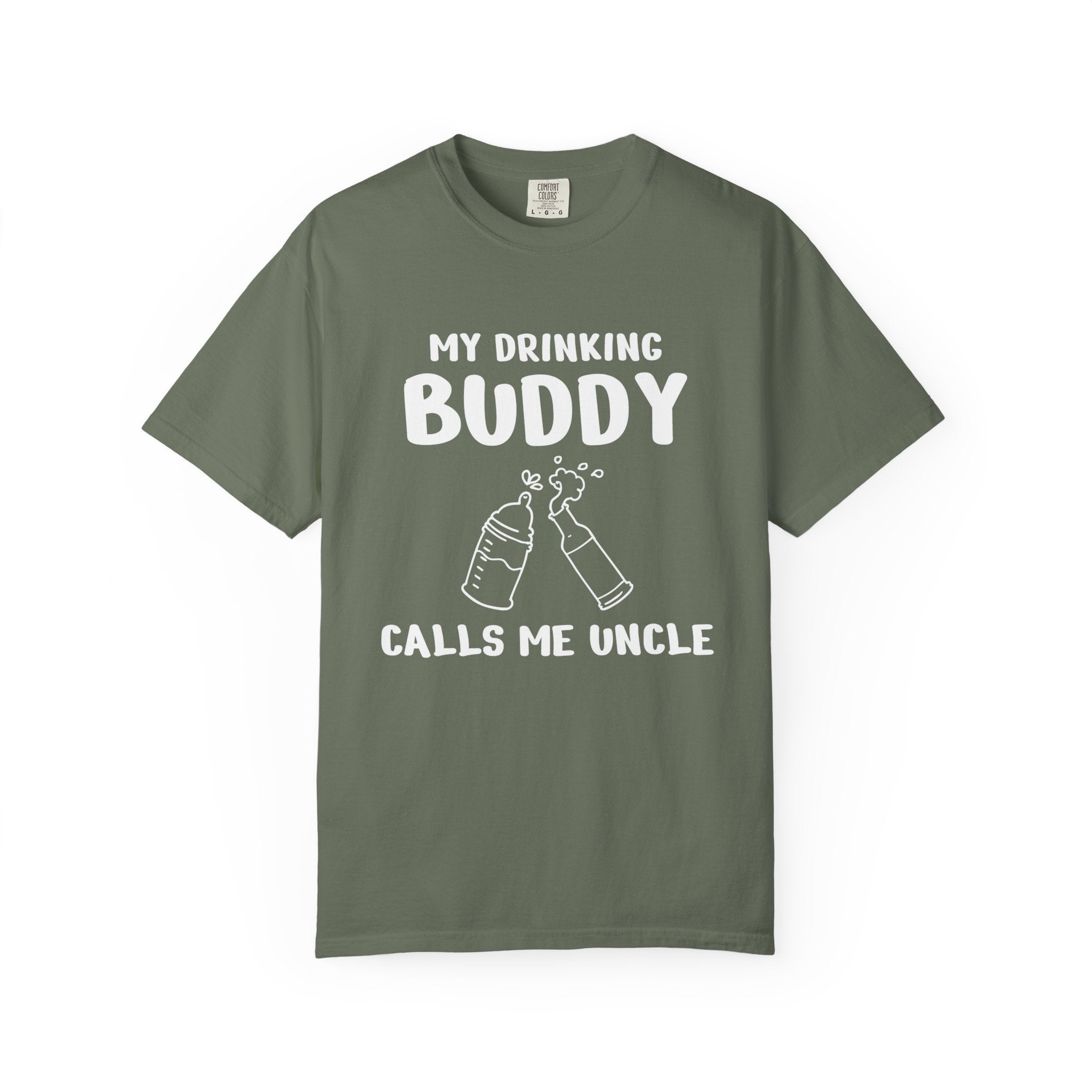 Uncle Graphic T-Shirt - My Drinking Buddy Calls Me Uncle | T-Shirt by atgodanddesigns