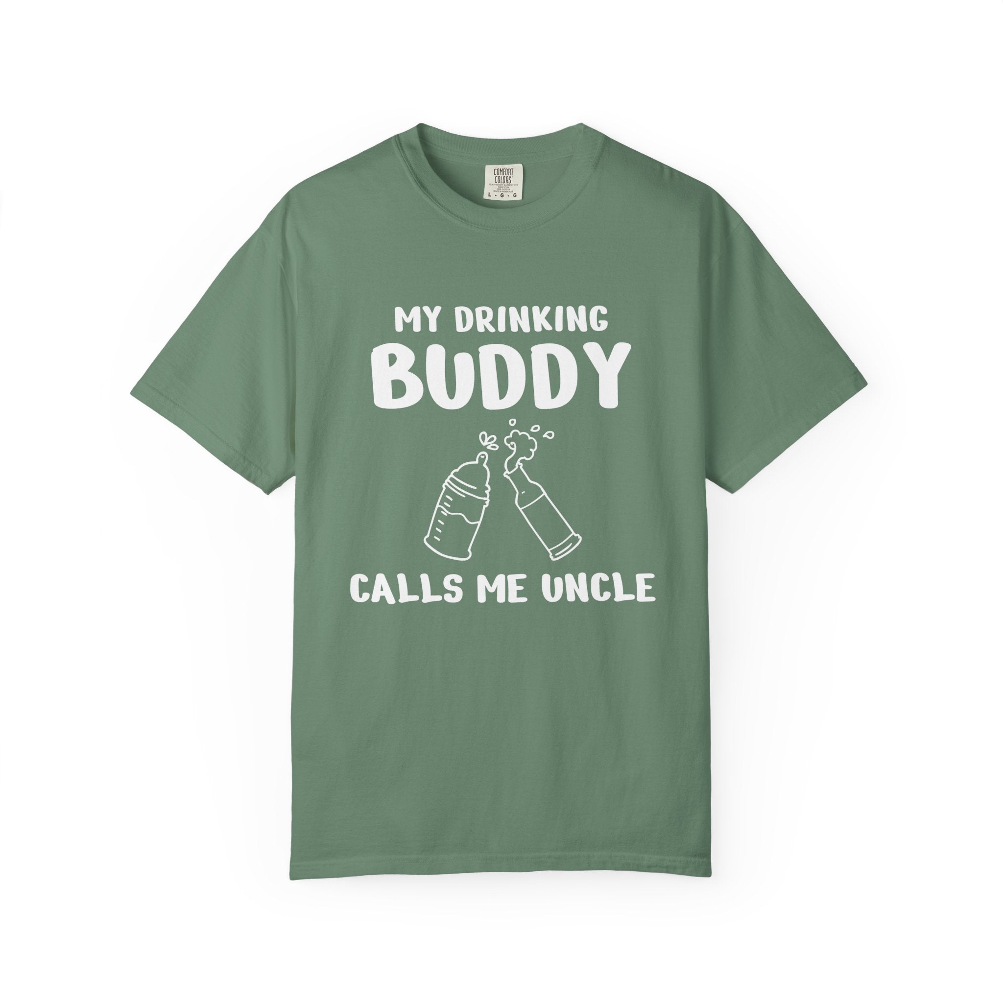 Uncle Graphic T-Shirt - My Drinking Buddy Calls Me Uncle | T-Shirt by atgodanddesigns