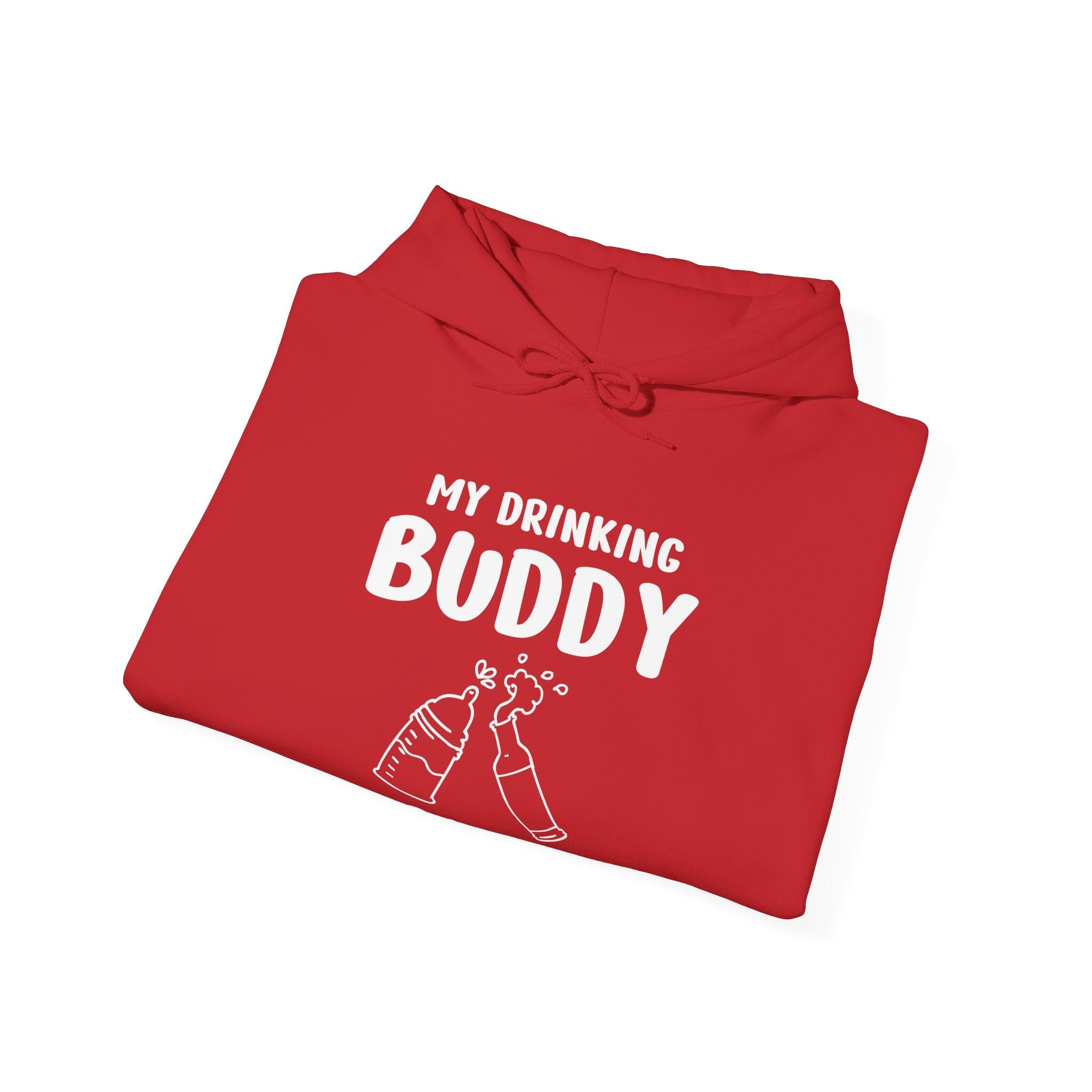 Uncle Hooded Sweatshirt - My Drinking Buddy Calls Me Uncle | Hoodie by atgodanddesigns