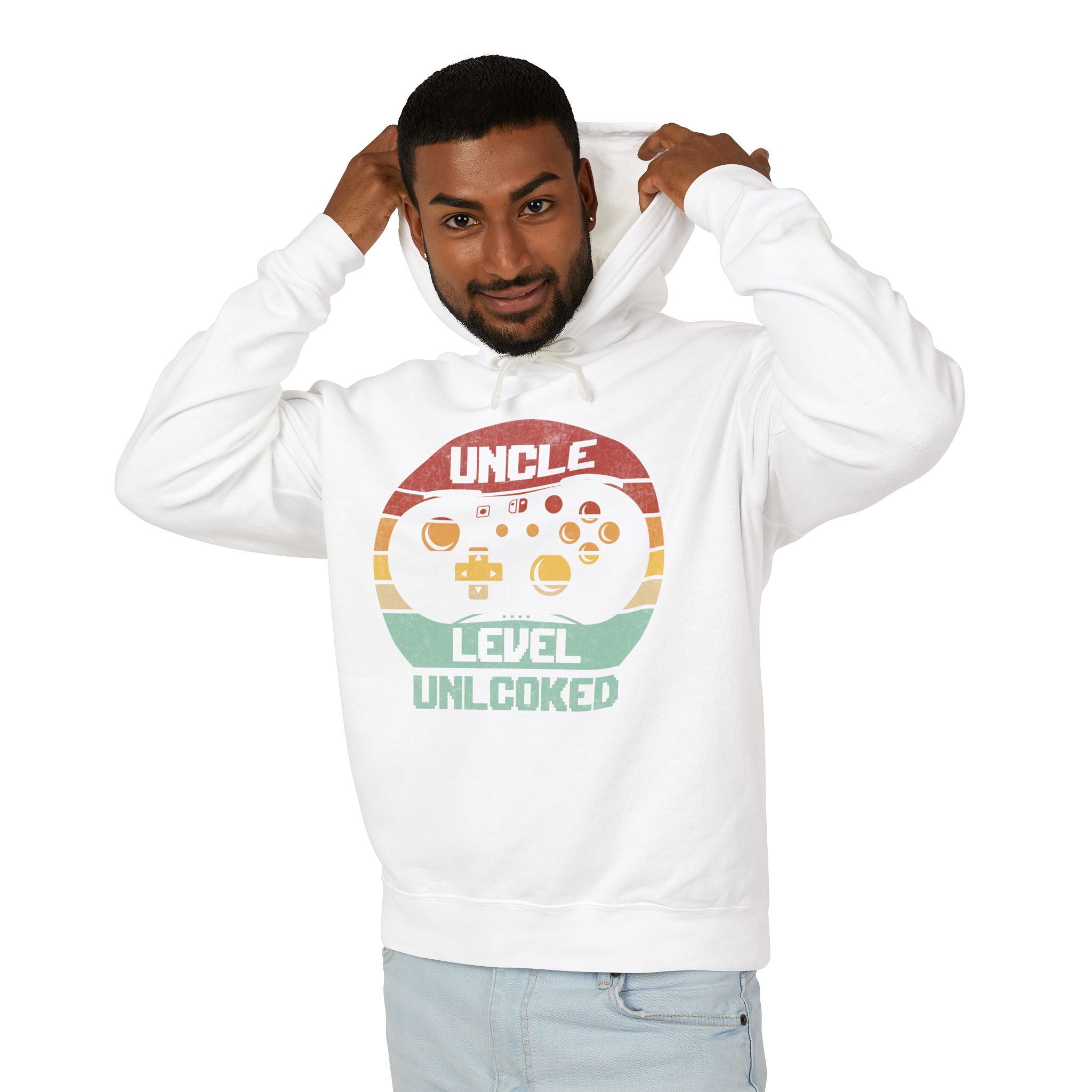 Uncle Hoodie - Uncle Level Unlocked | Hoodie by atgodanddesigns