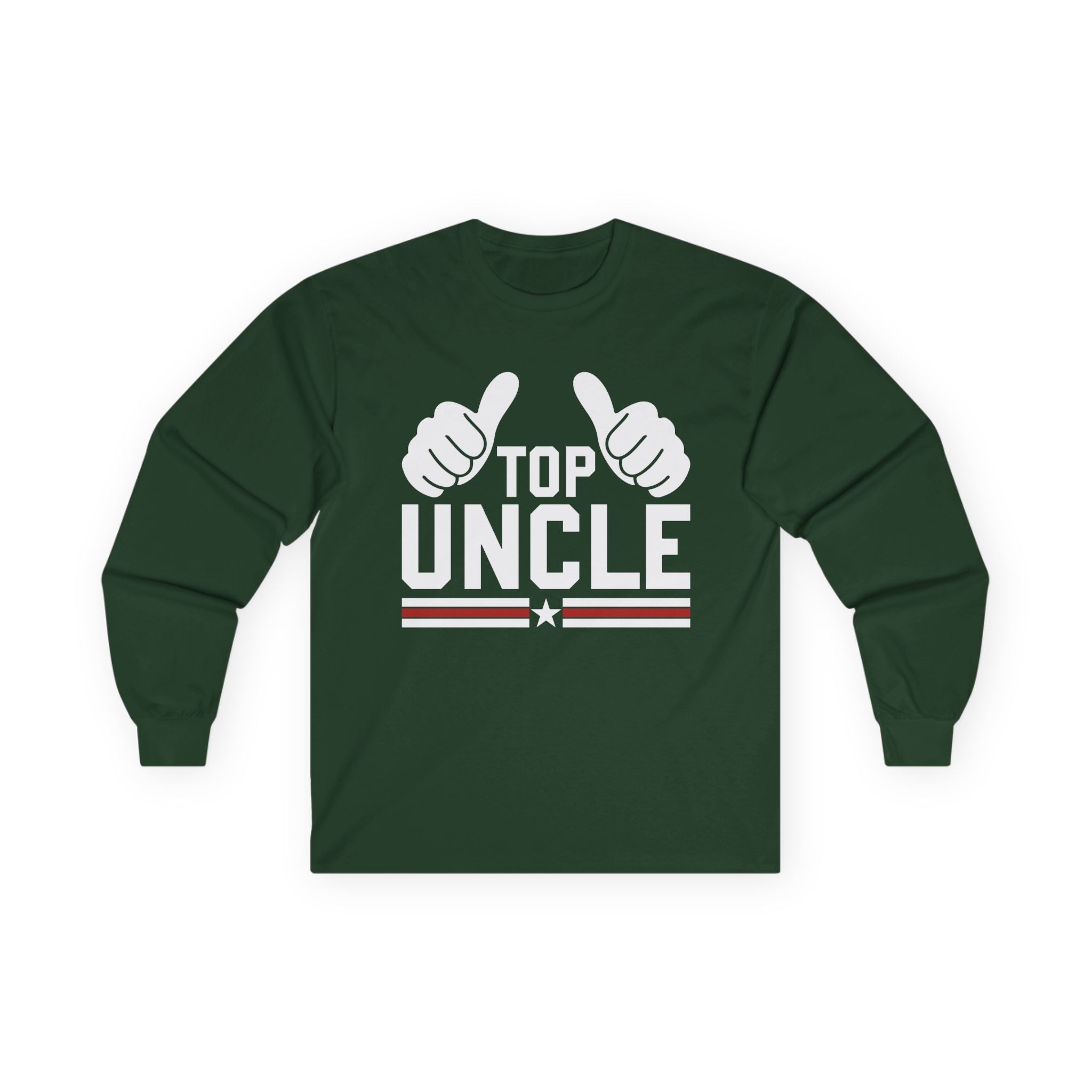 Uncle Long Sleeve T-Shirt - Top Uncle | Long - sleeve by atgodanddesigns