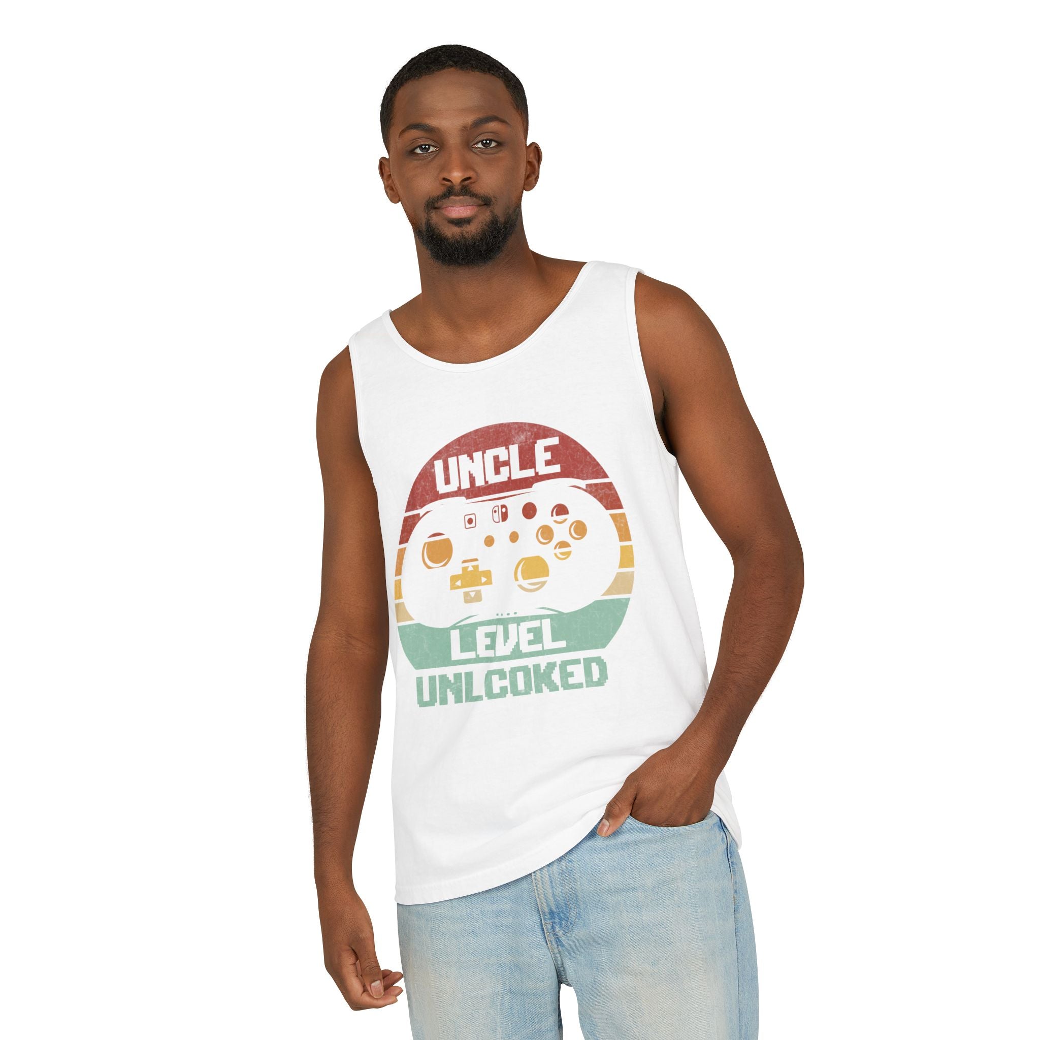 Uncle Tank - Uncle Level Unlocked | Tank Top by atgodanddesigns