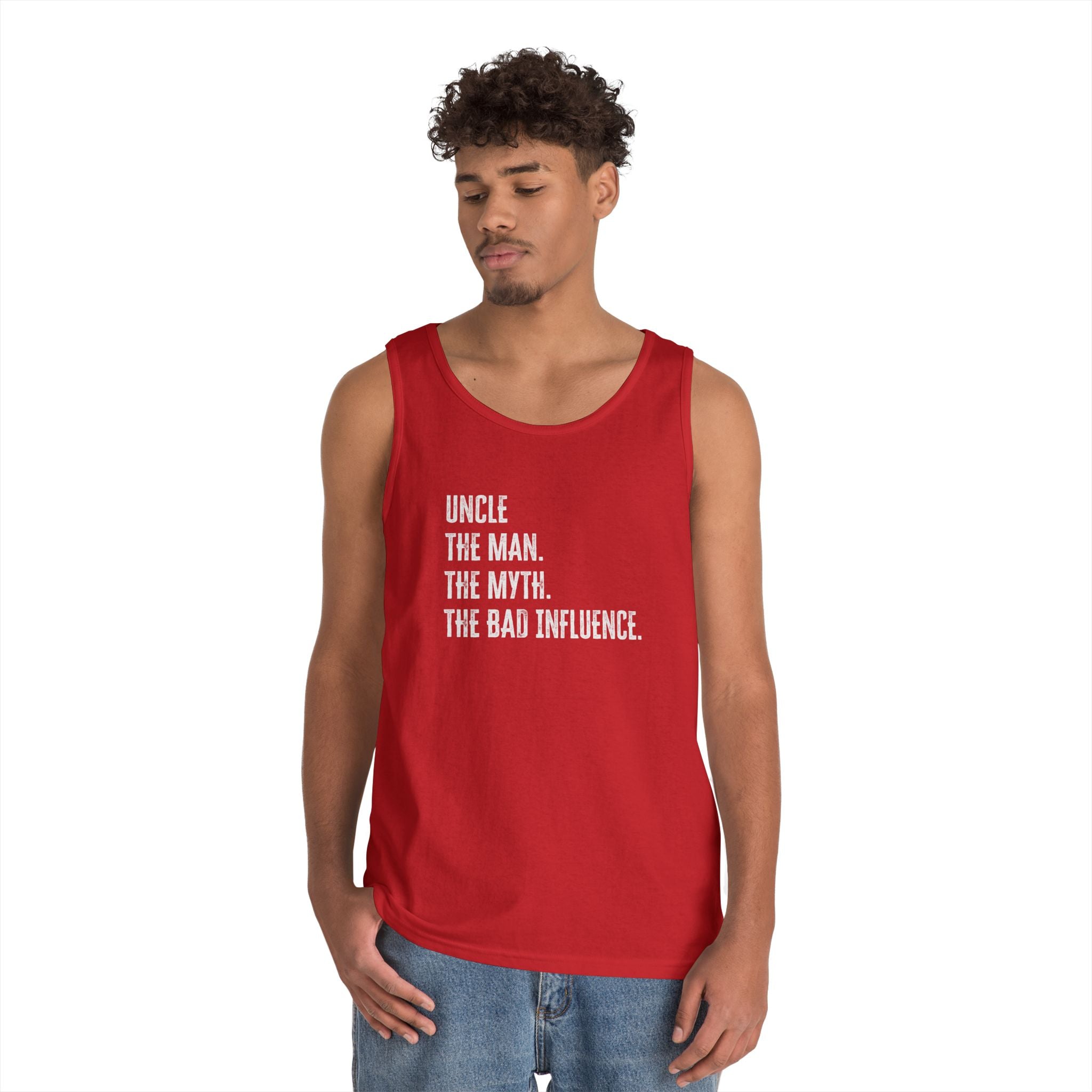 Uncle Tank - Uncle, The Man. The Myth. The Bad Influence. | Tank Top by atgodanddesigns