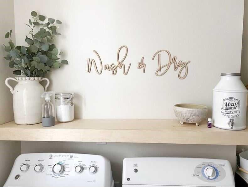 Wash & Dry Wooden Sign | by atgodanddesigns