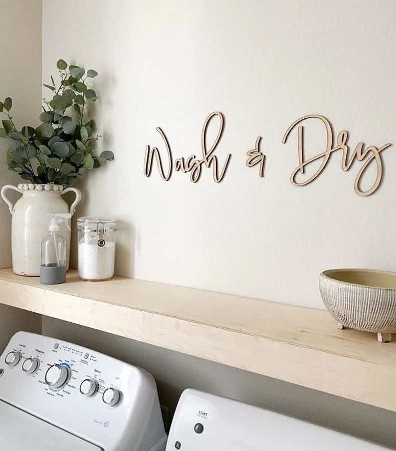 Wash & Dry Wooden Sign | by atgodanddesigns