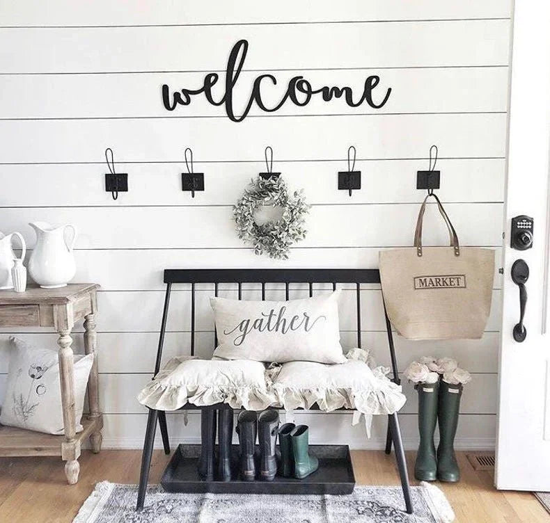 Welcome Wooden Sign | by atgodanddesigns