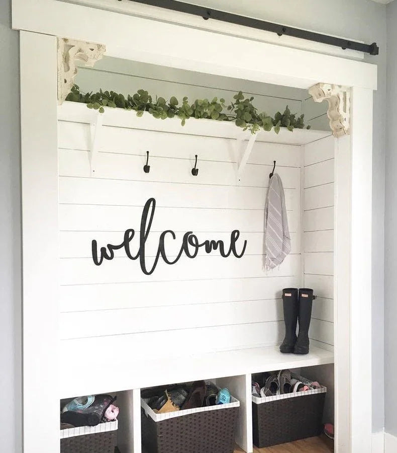 Welcome Wooden Sign | by atgodanddesigns