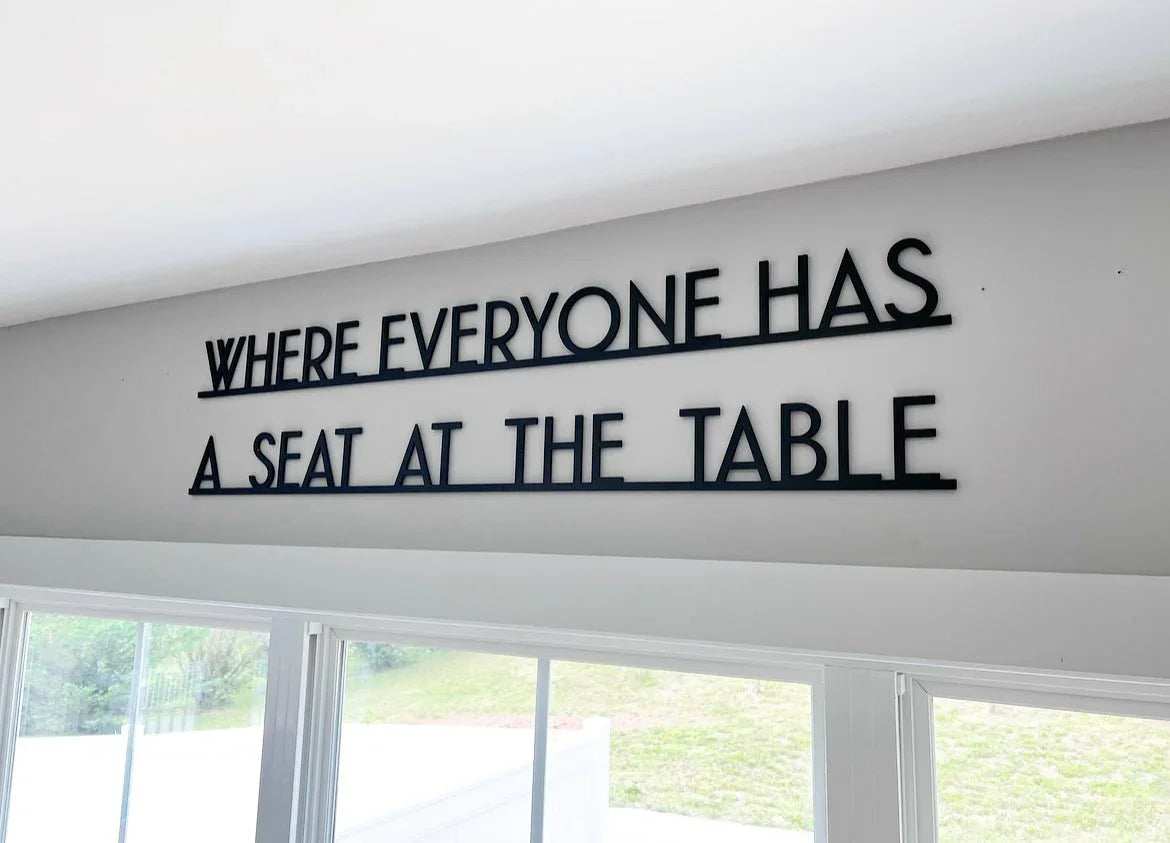 Where Everyone Has A Seat At The Table | by atgodanddesigns