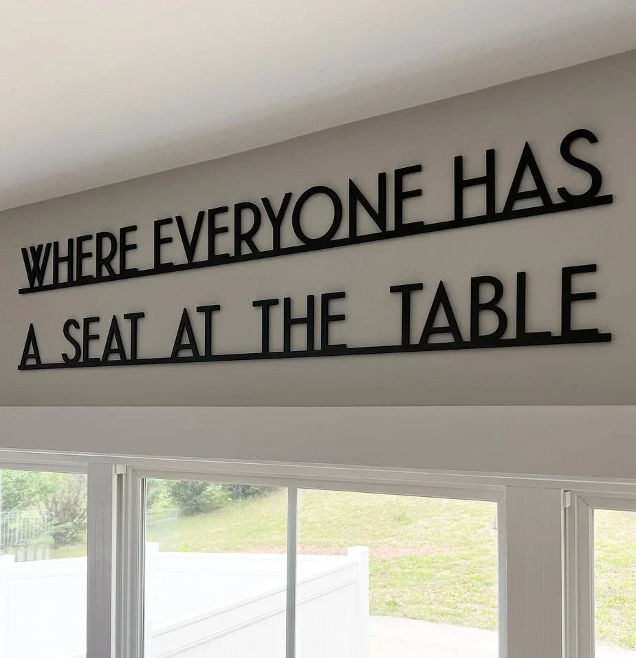 Where Everyone Has A Seat At The Table | by atgodanddesigns