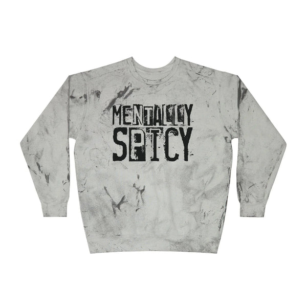 Women's Graphic Color Blast Sweatshirt - Mentally Spicy | Sweatshirt by atgodanddesigns