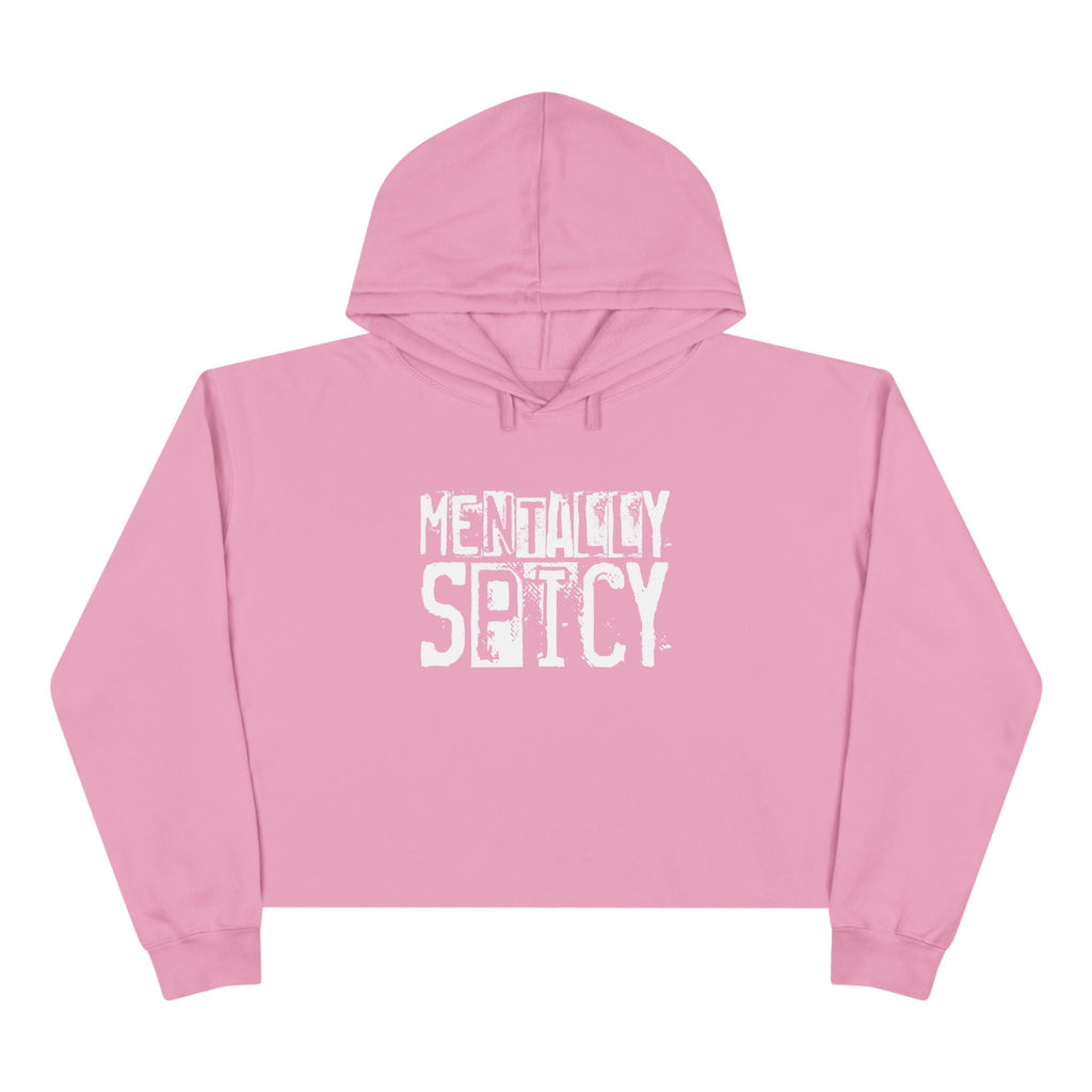 Women's Graphic Crop Hoodie - Mentally Spicy | Hoodie by atgodanddesigns